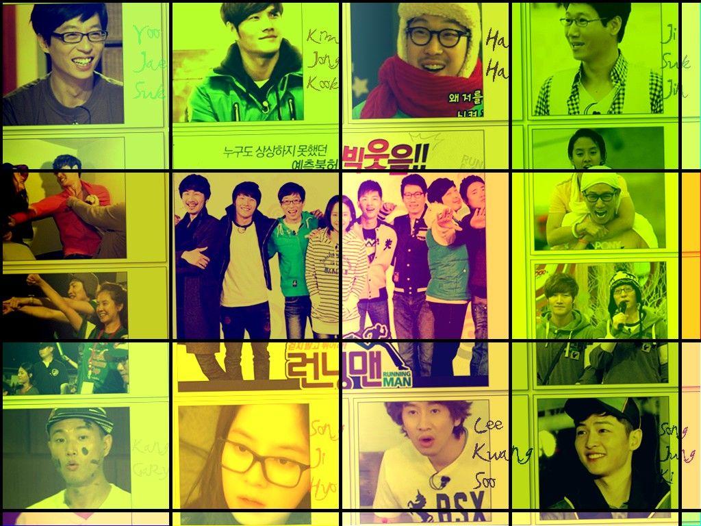 1024x768 RM family Man (런닝맨) fond d'écran