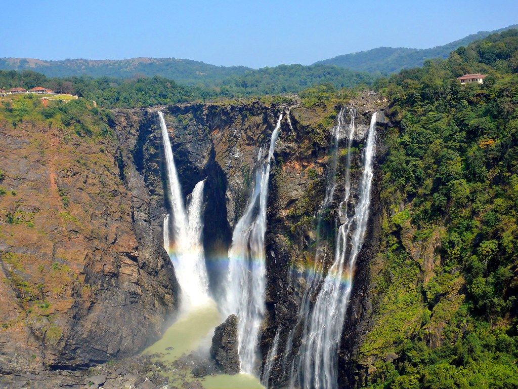 1024x768 Jog falls and the rainbow. Better viewed in LARGE, for more