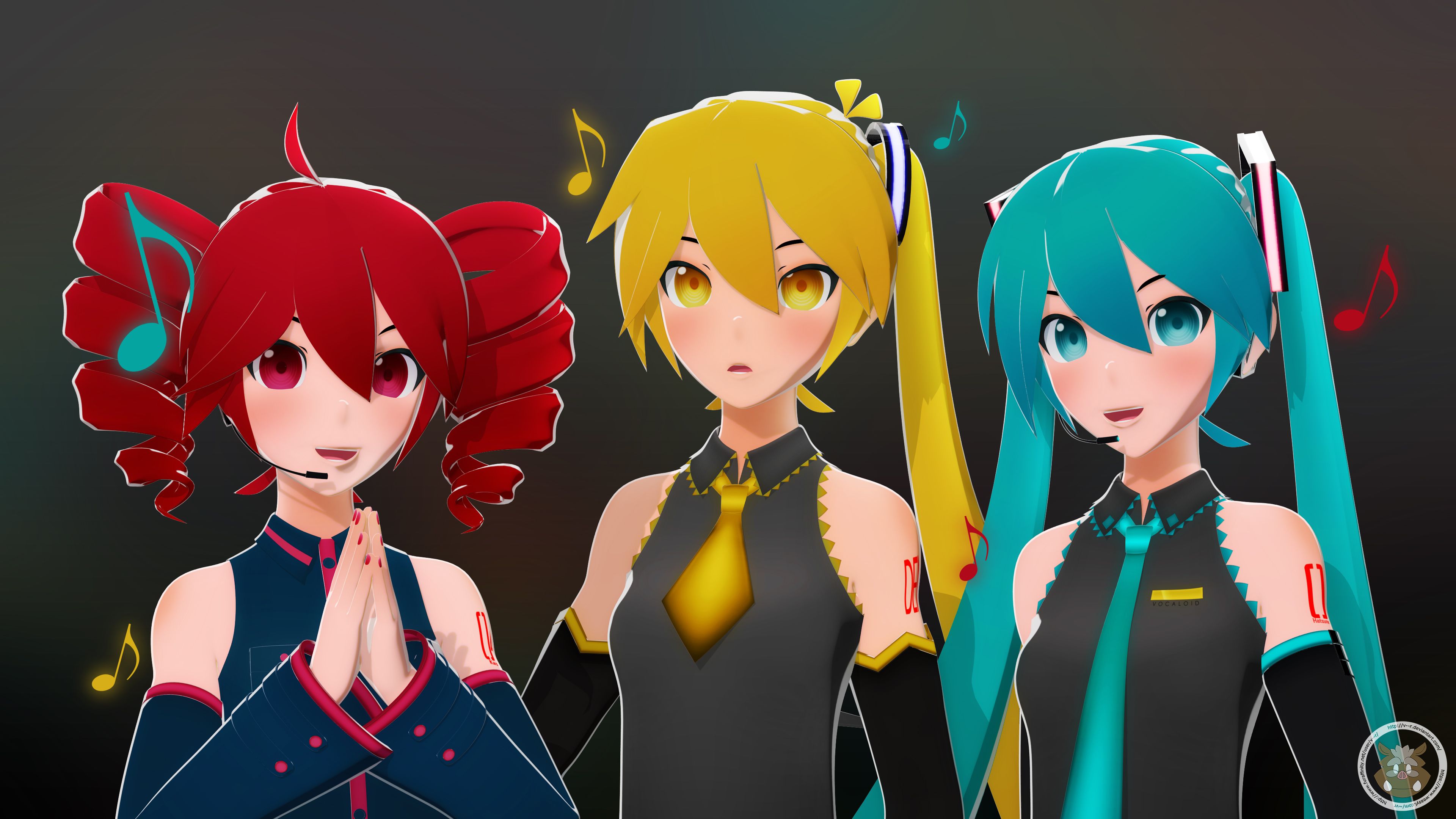 3840x2160 Triple Baka HD Wallpaper by V-R Anime Image Board