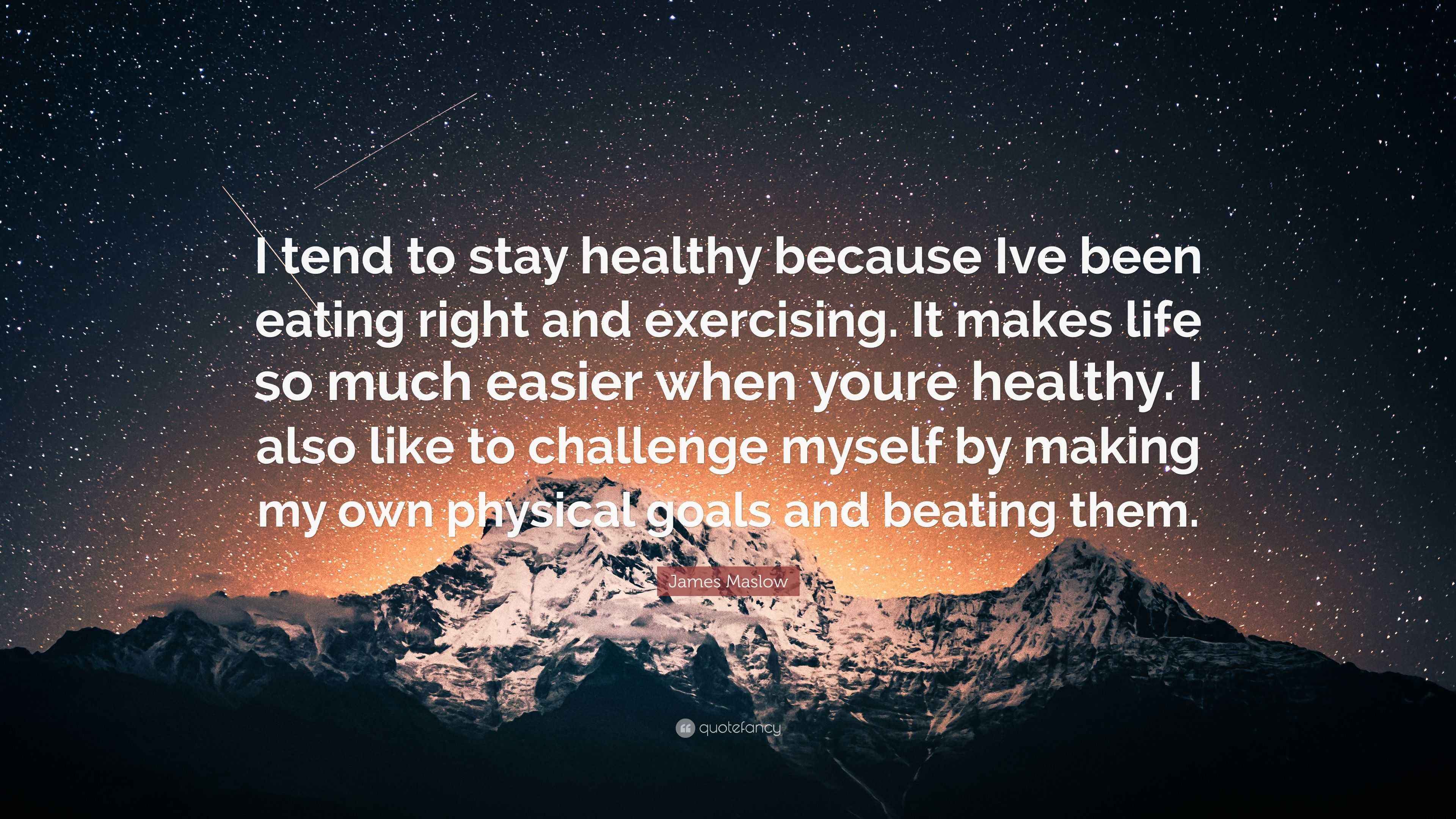 3840x2160 James Maslow Quote: “I tend to stay healthy because Ive been eating right and exercising. It makes life so much easier when youre healthy. I.”