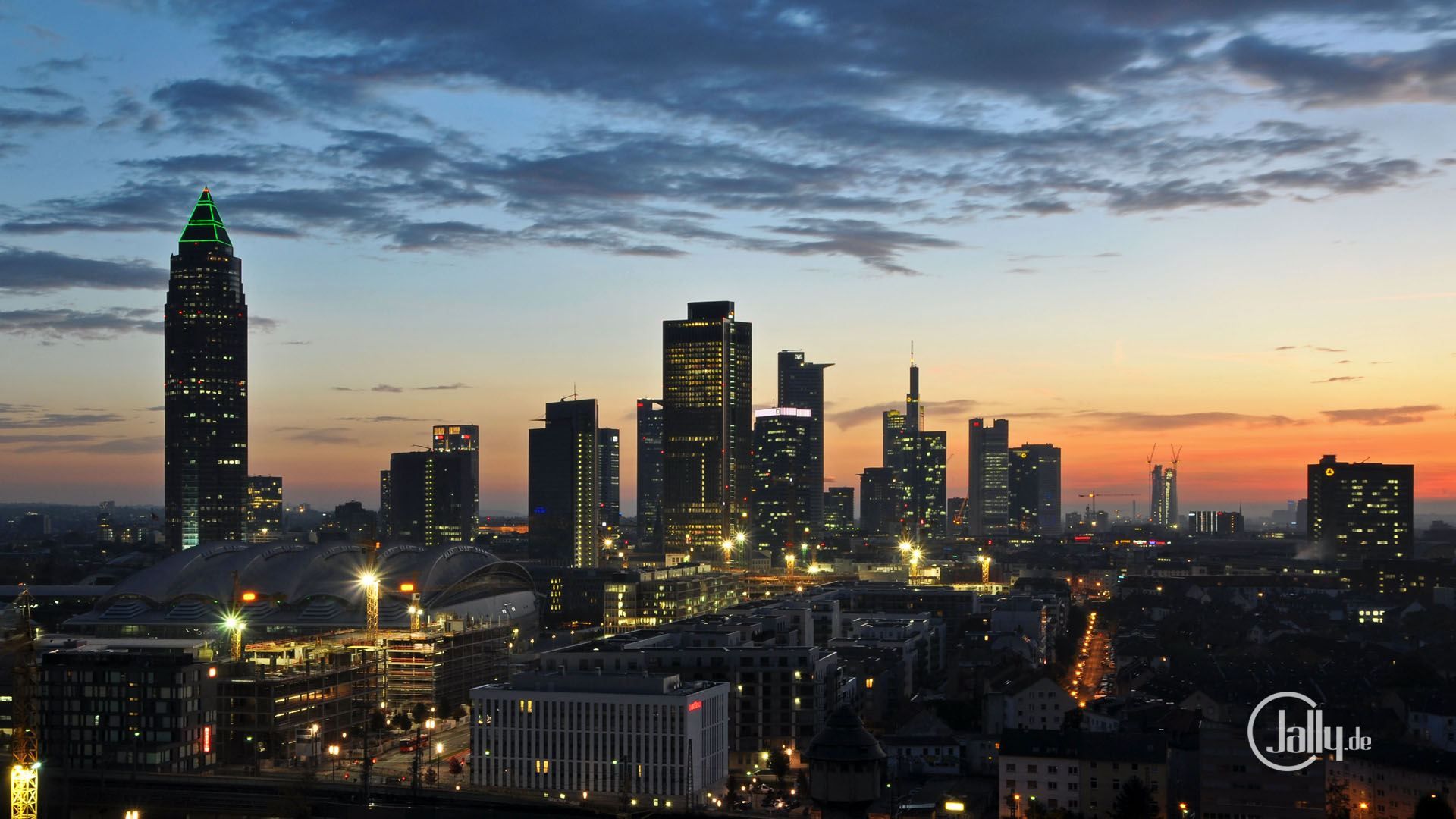 1920x1080 Wallpaper Frankfurt Skyline / Frankfurt
