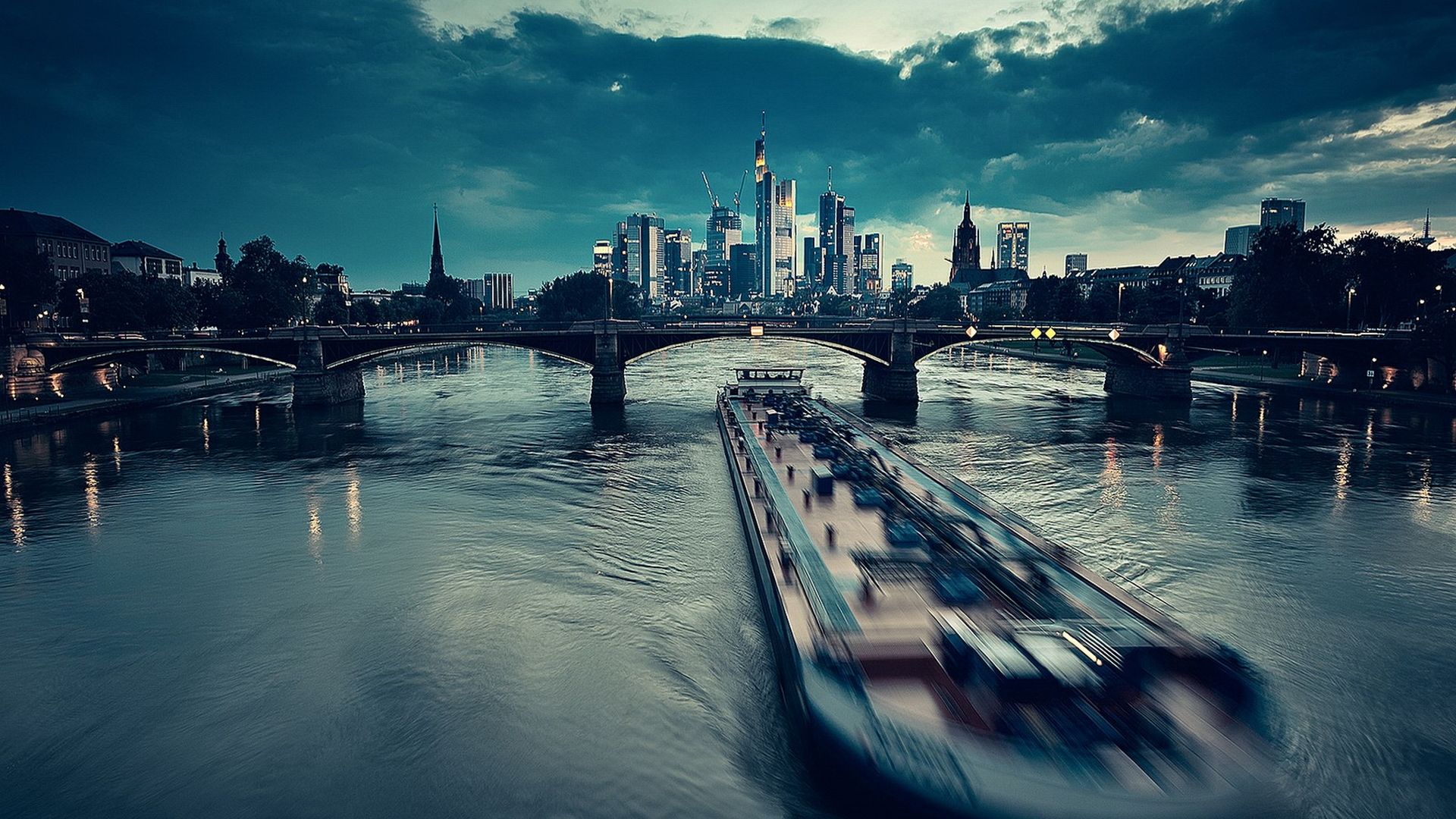 1920x1080 Frankfurt Skyline: Stunning Man Made Marvel HD Wallpaperx1080