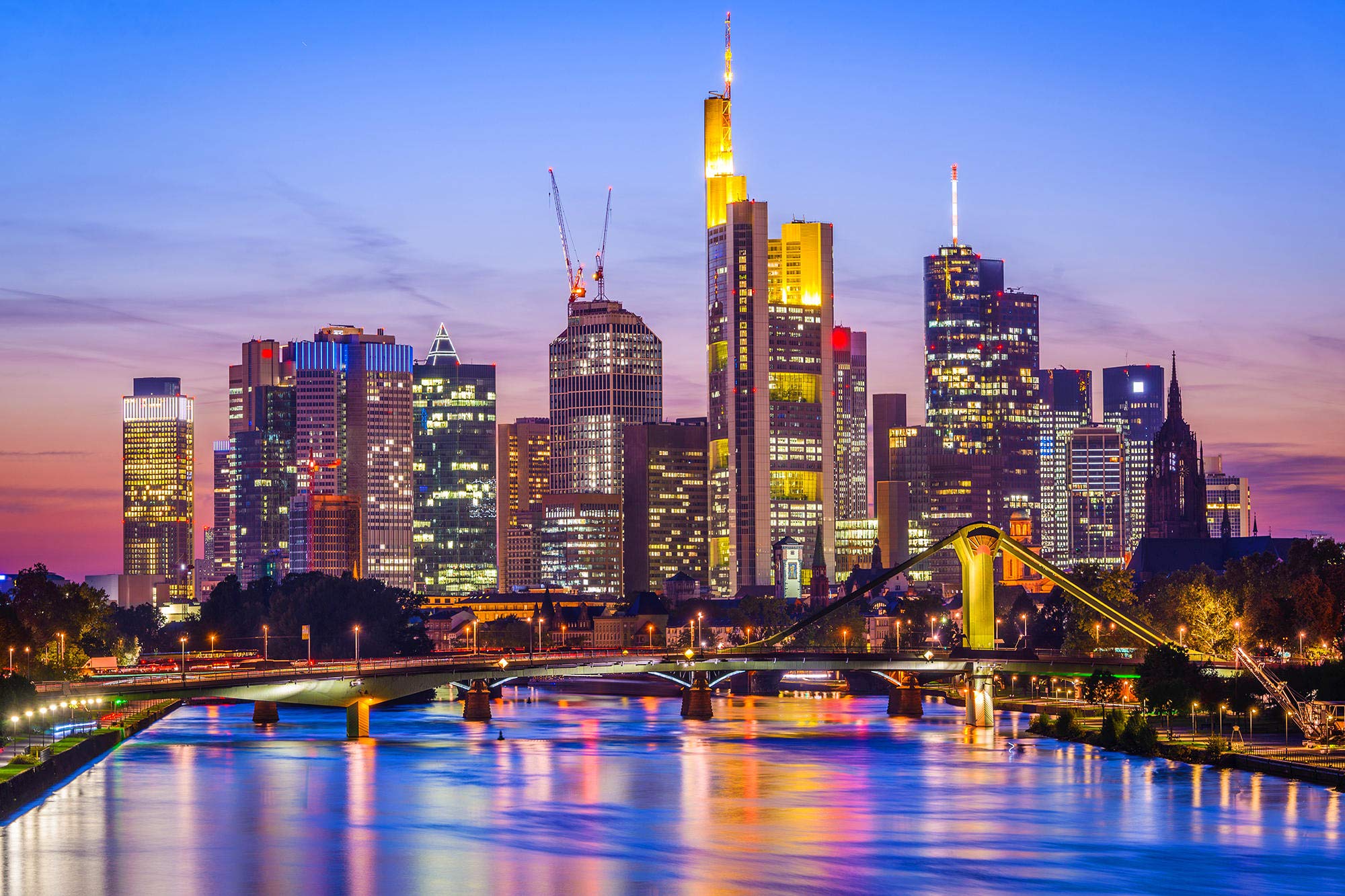 2000x1333 WandbilderXXL ® Non Woven Photo Wallpaper Frankfurt Skyline 120 X 80 Cm New York, Rio, Tokyo. City Motifs As Non Woven Photo Wallpaper Skylines For The Living Room Top Quality : Amazon.de: DIY
