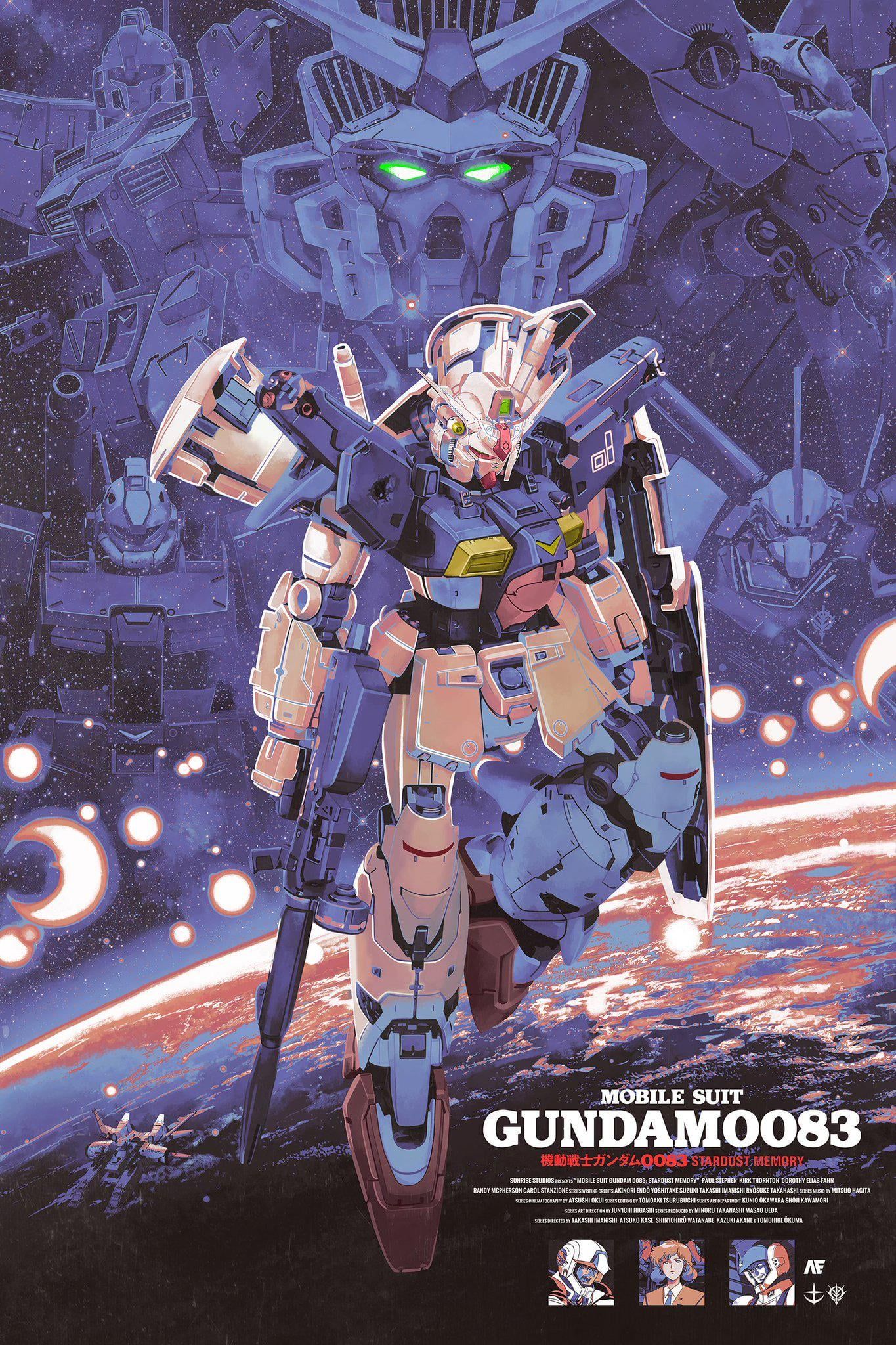 1365x2048 Mobile Suit Gundam 0083: Stardust Memory poster through Spoke Art