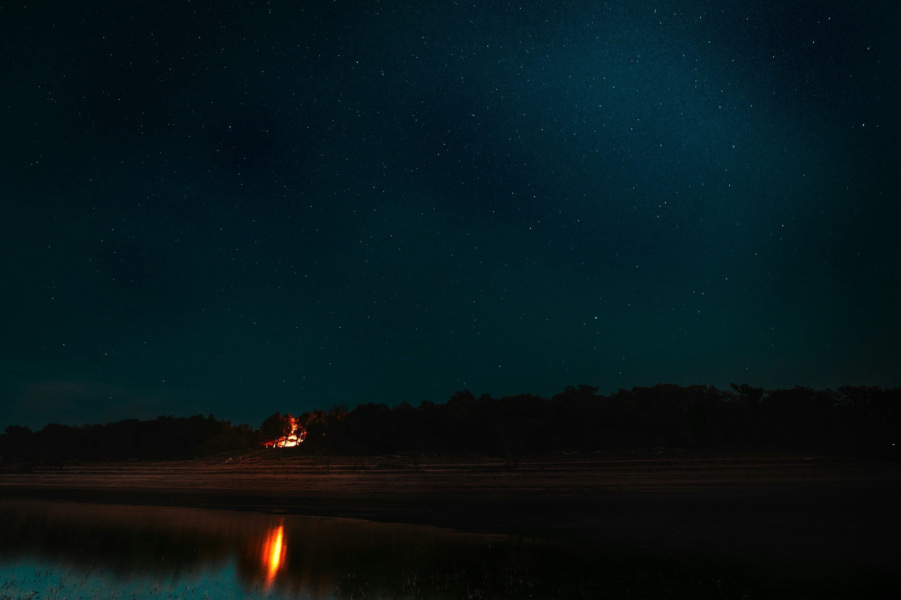 3000x2000 Calm Night Picture. Download Free Image