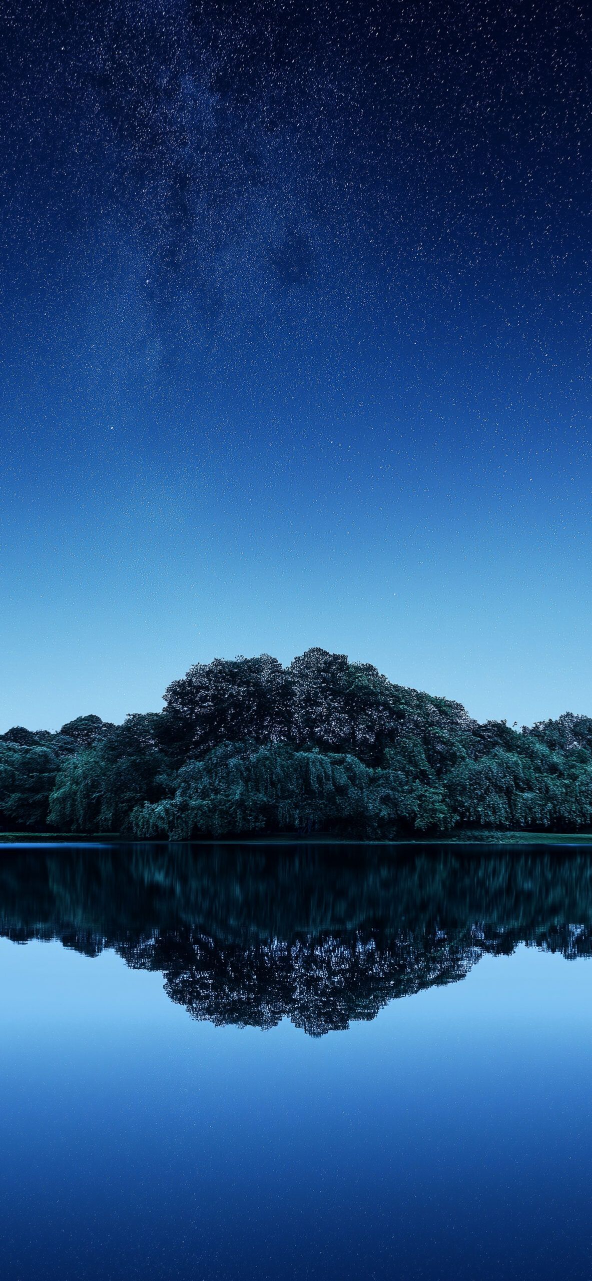 1183x2560 Peaceful Night Lake Wallpaper Nature Wallpaper 4K