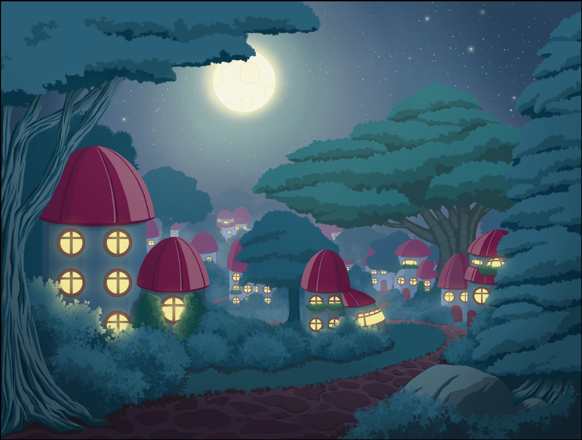 1851x1401 Quiet night