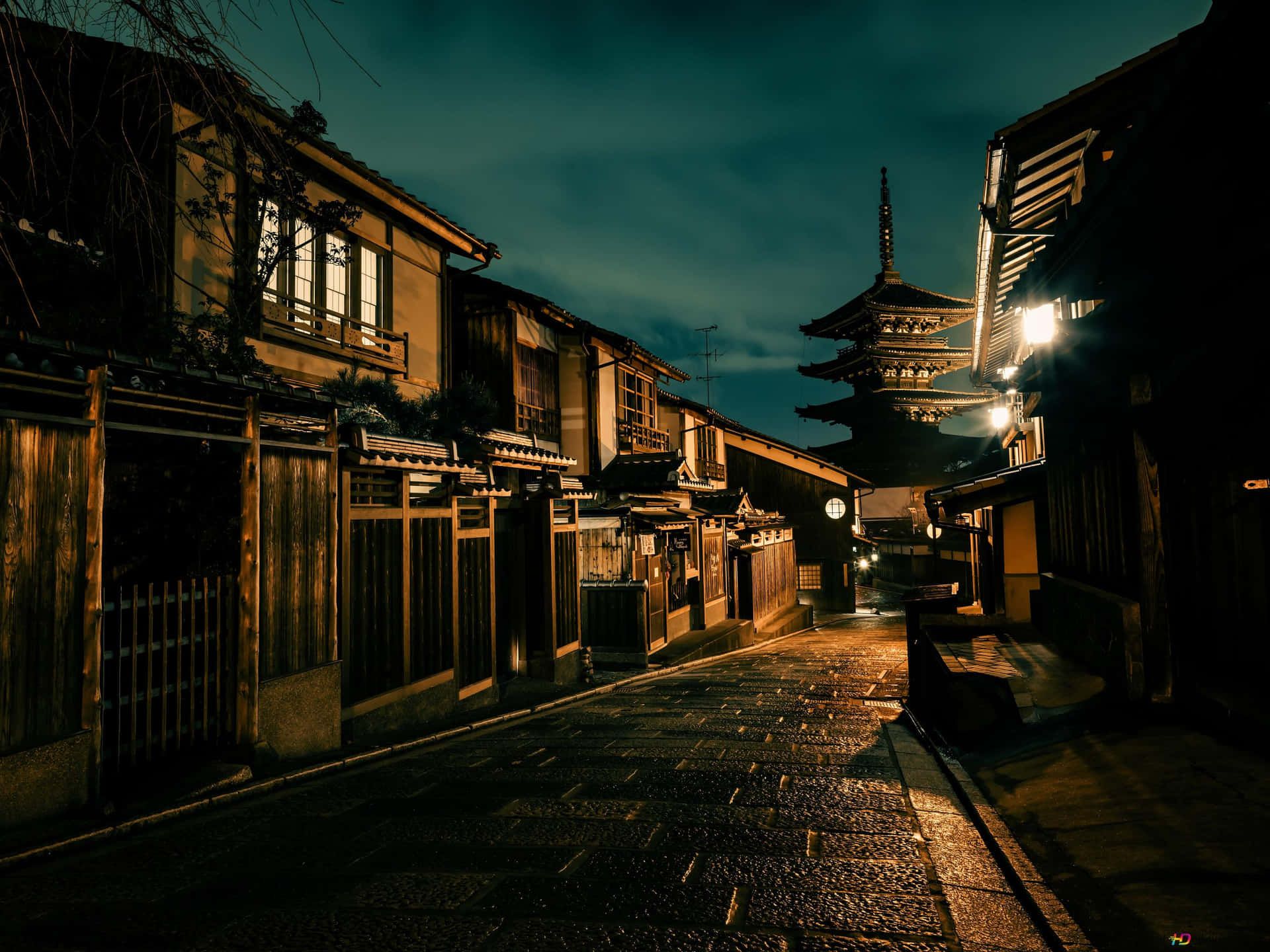 1920x1440 Download A quiet night in an urban city street Wallpaper
