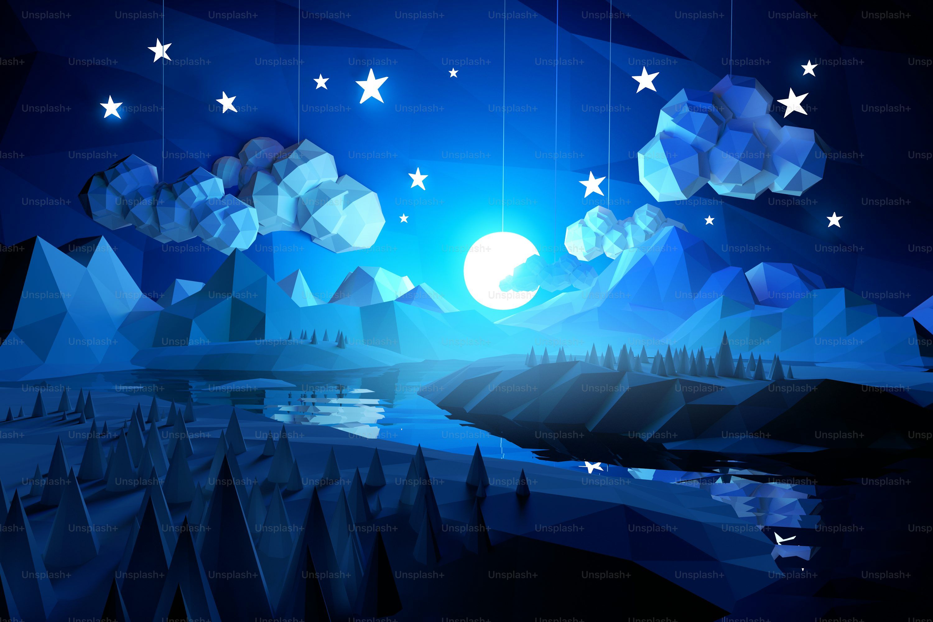 3000x2000 Peaceful Night Picture. Download Free Image