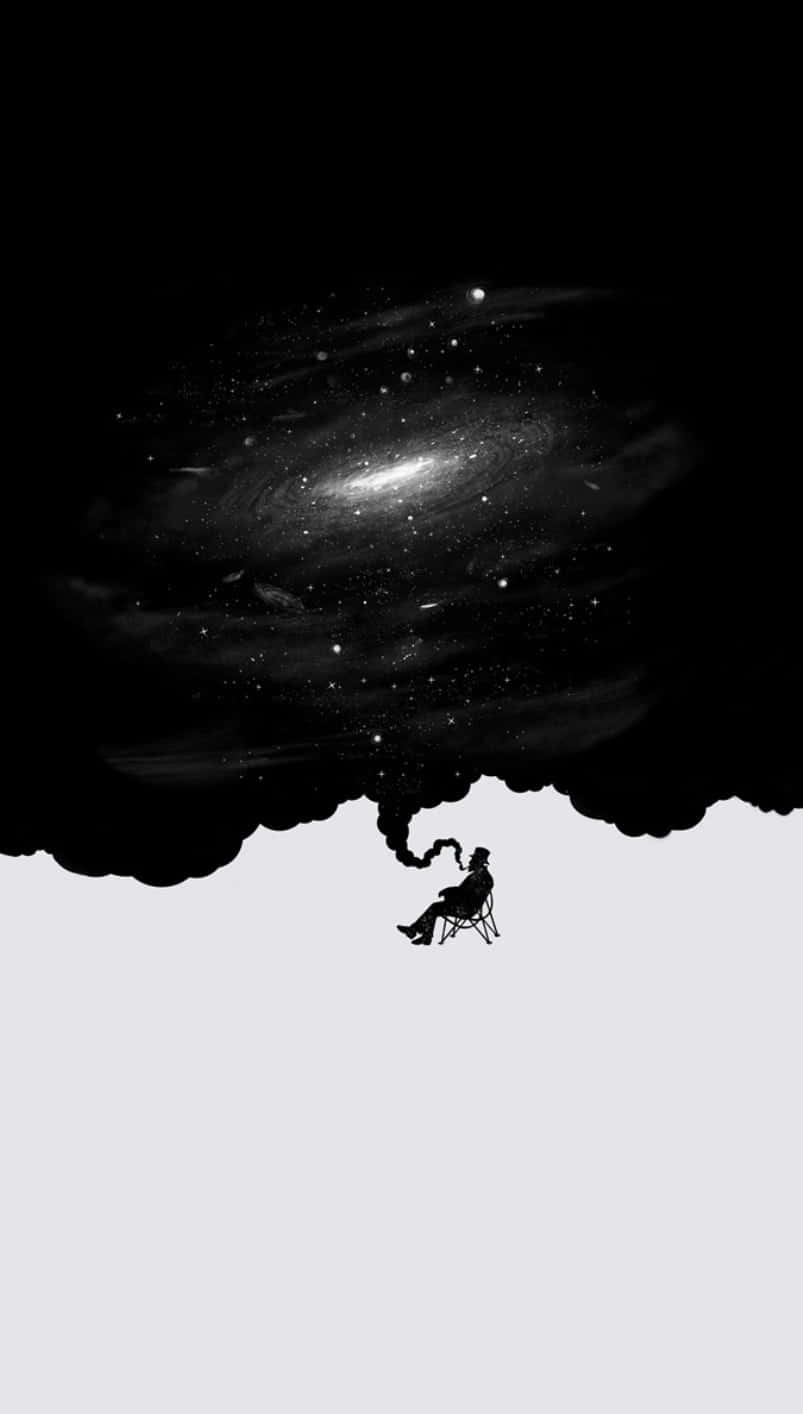 803x1414 Download A captivating half black half white background Wallpaper