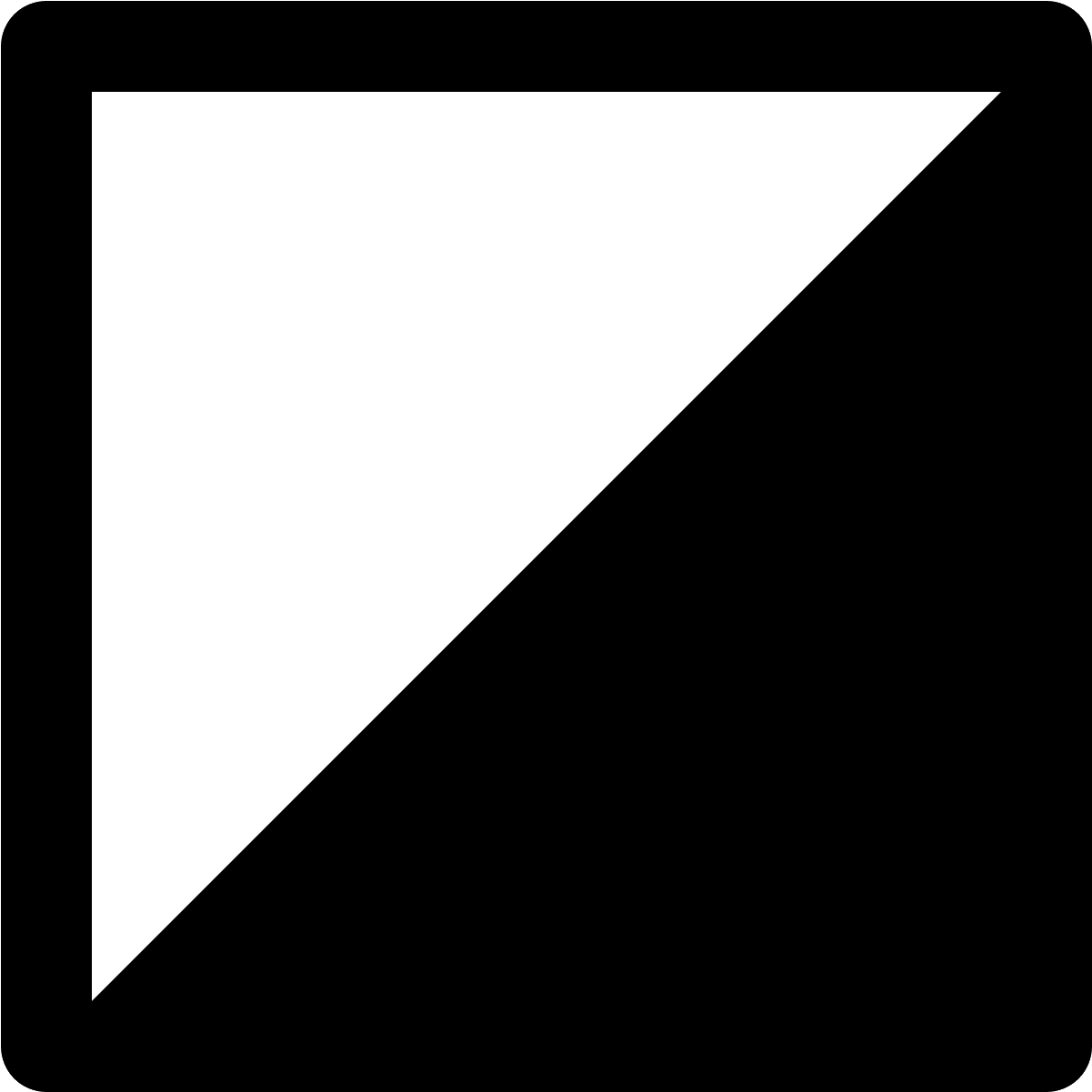 1201x1201 Download Orienteering Control Flag Icon Half Black Half White PNG Image with No Background