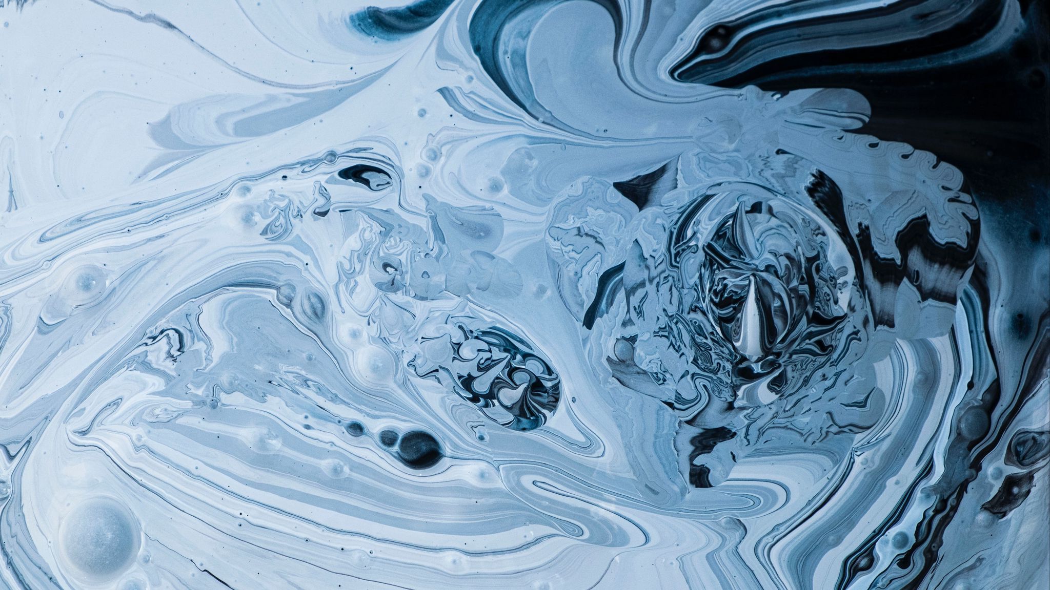 2048x1152 Download wallpaper 2048x1152 paint, liquid, fluid art, stains, streaks, spots, abstract ultrawide monitor HD background