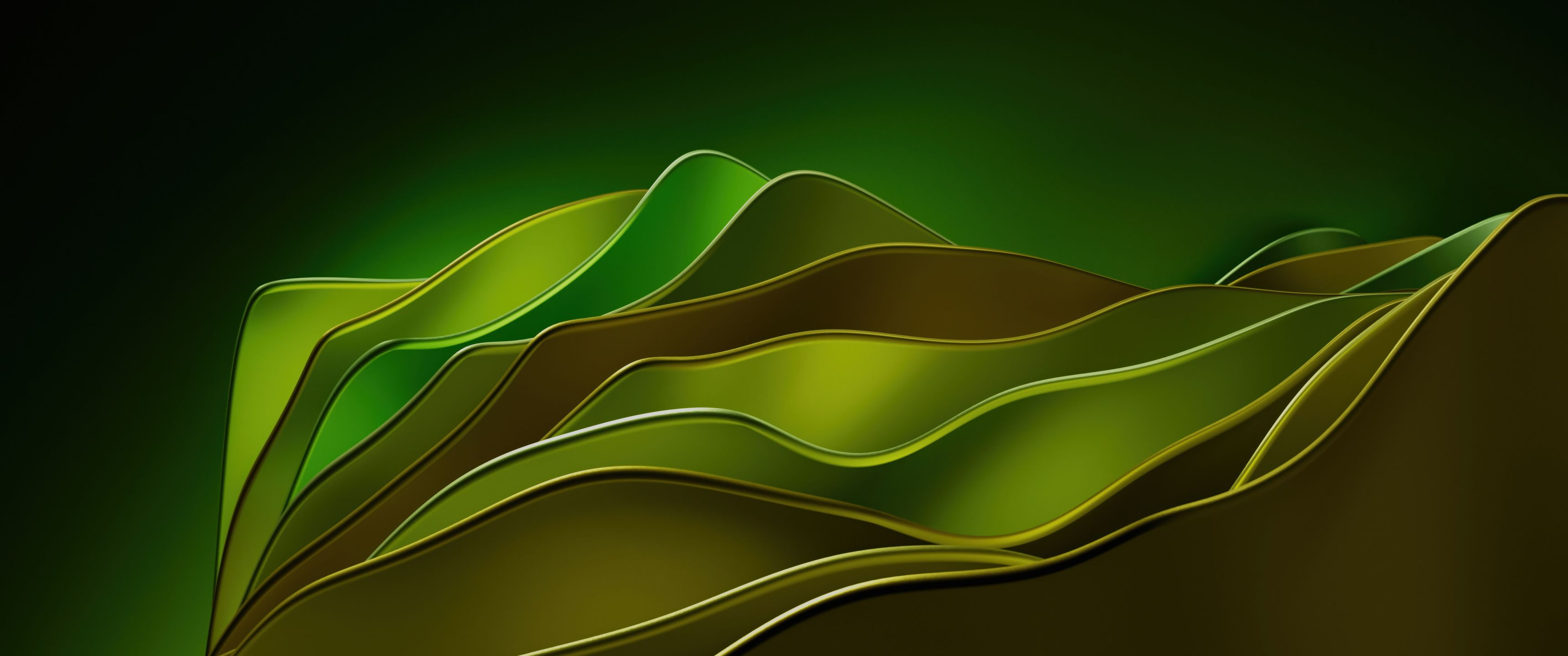 3440x1440 Green Abstract Shape 8k UltraWide Quad HD 1440P , HD 4k Wallpaper , Image, Background, Photos and Picture