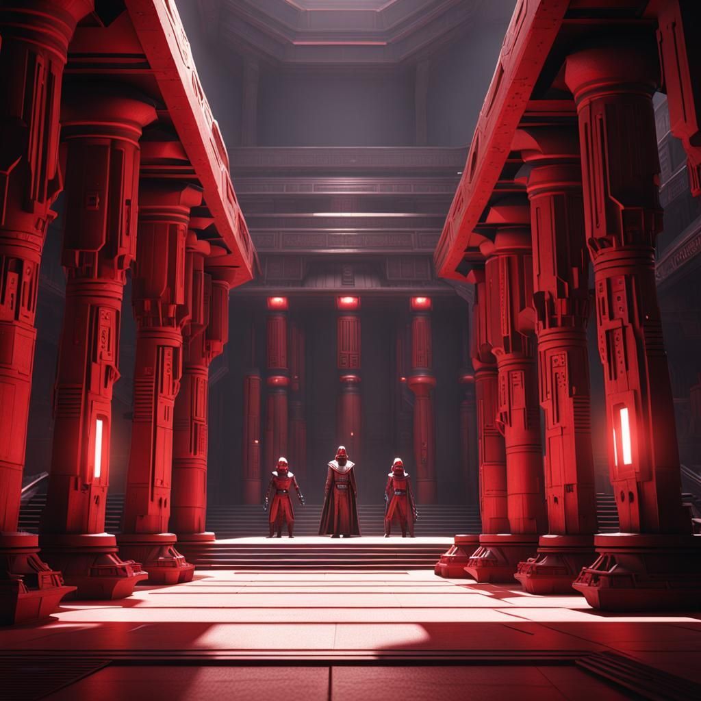 1024x1024 Hyperrealistic HD Star Wars Sith Temple