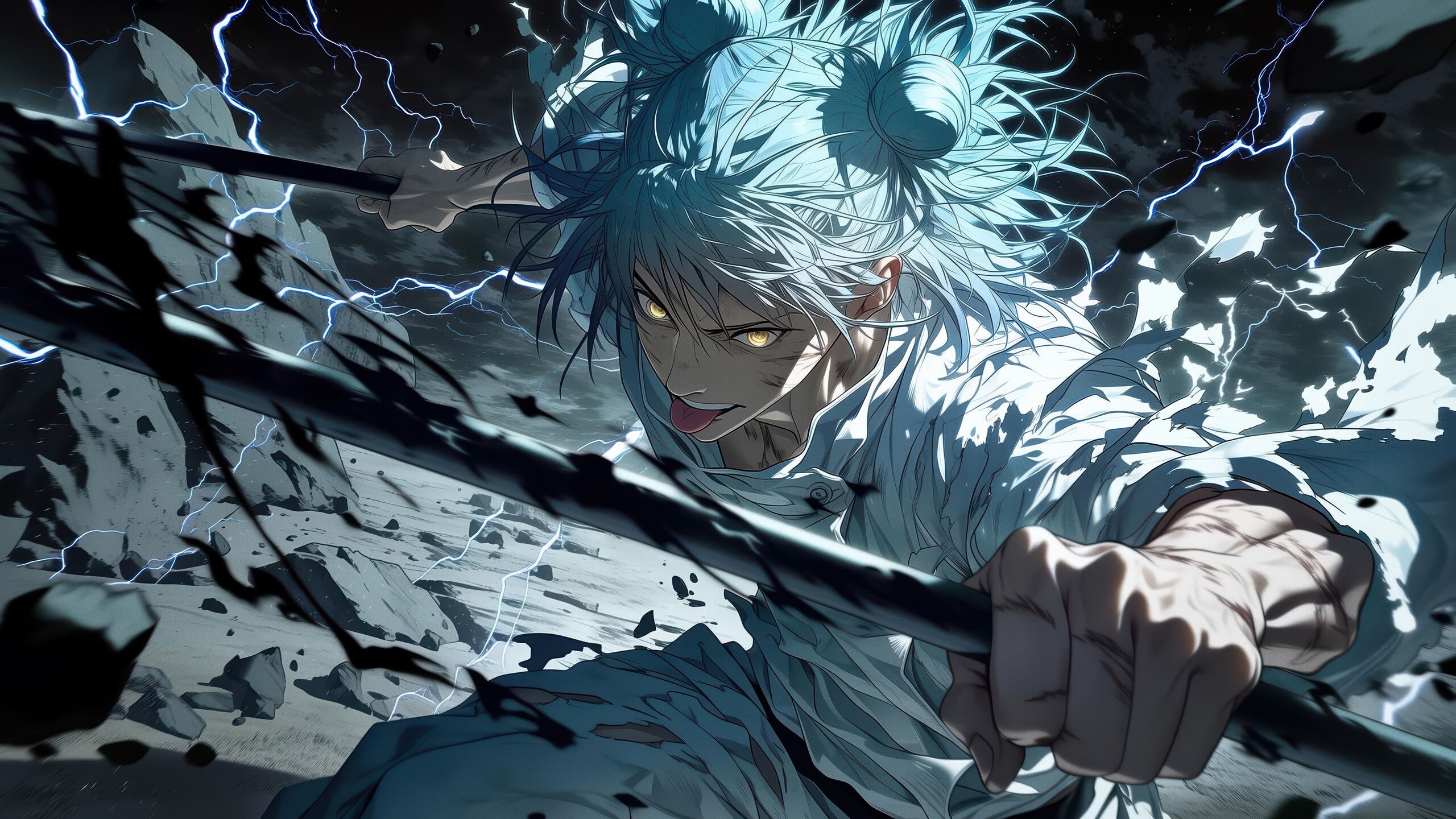2560x1440 Hajime Kashimo JJK Wallpaper 4K HD PC
