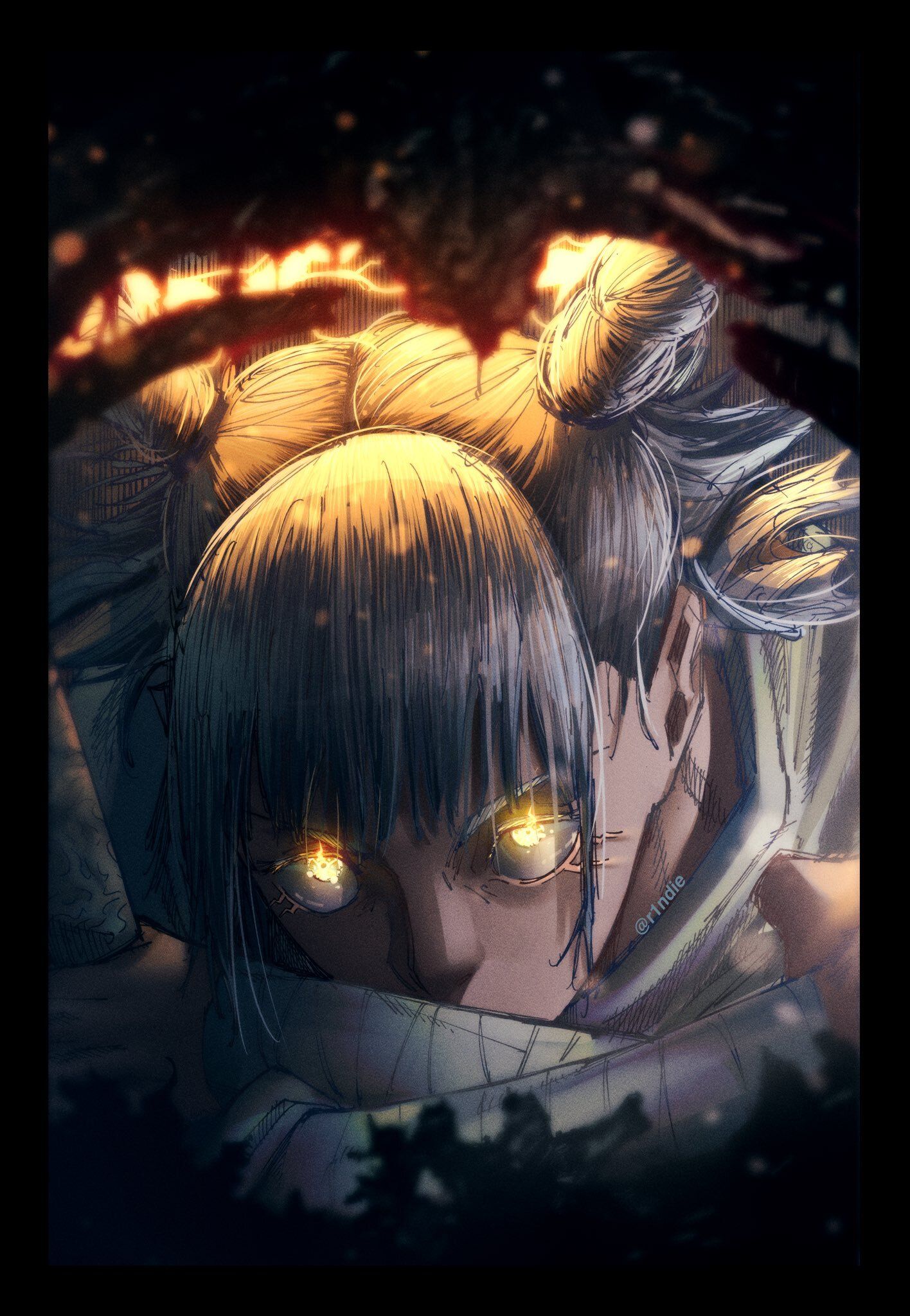 1416x2048 Hajime Kashimo vs Gorgon