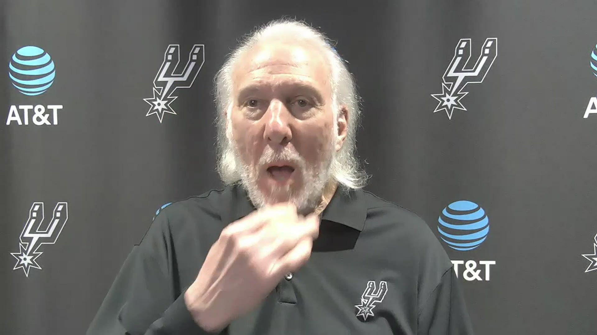 1920x1080 Spurs Head Coach Gregg Popovich addresses media ahead of Raptors game