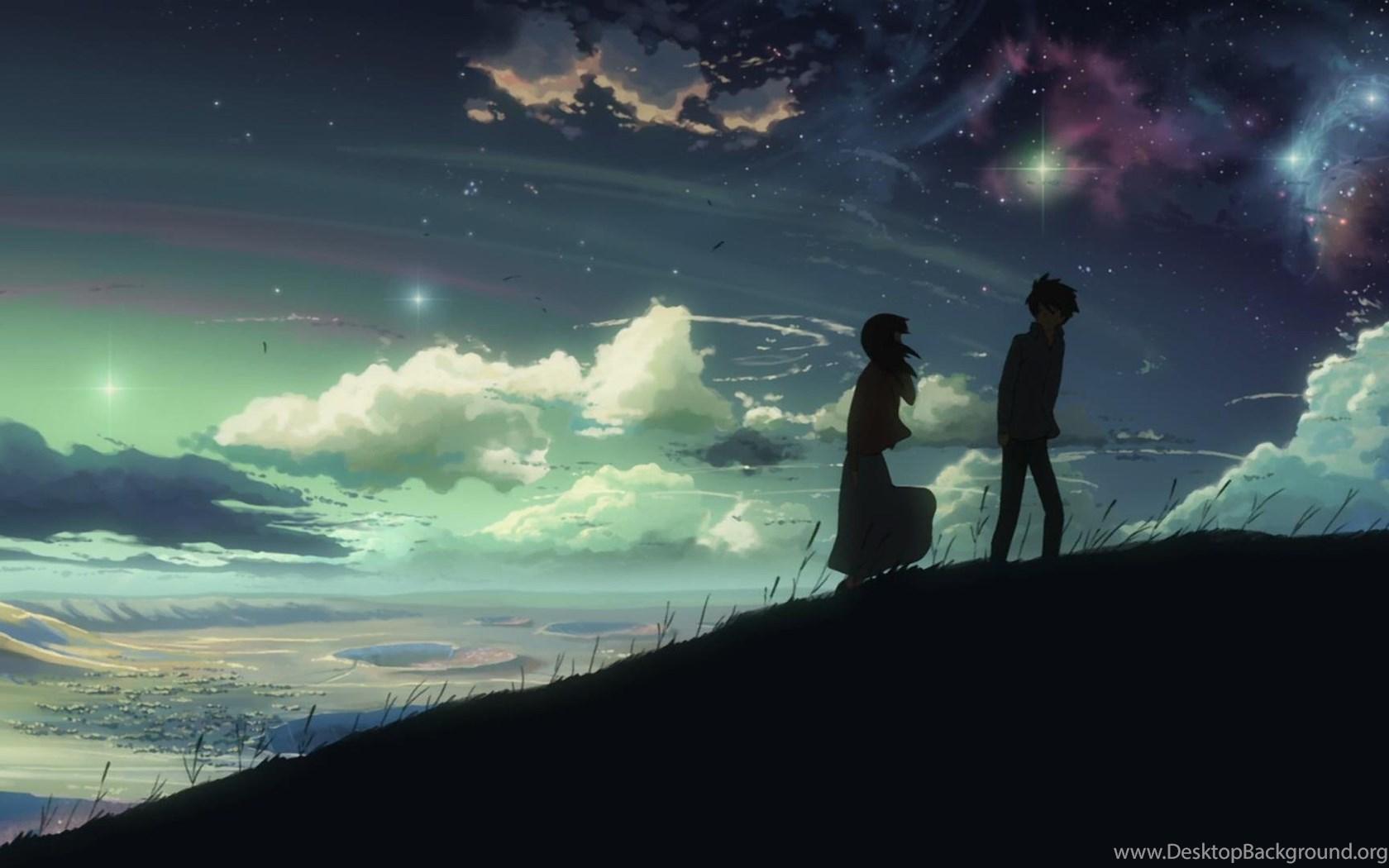 1680x1050 Dark Anime Scenery Wallpaper Desktop For Desktop