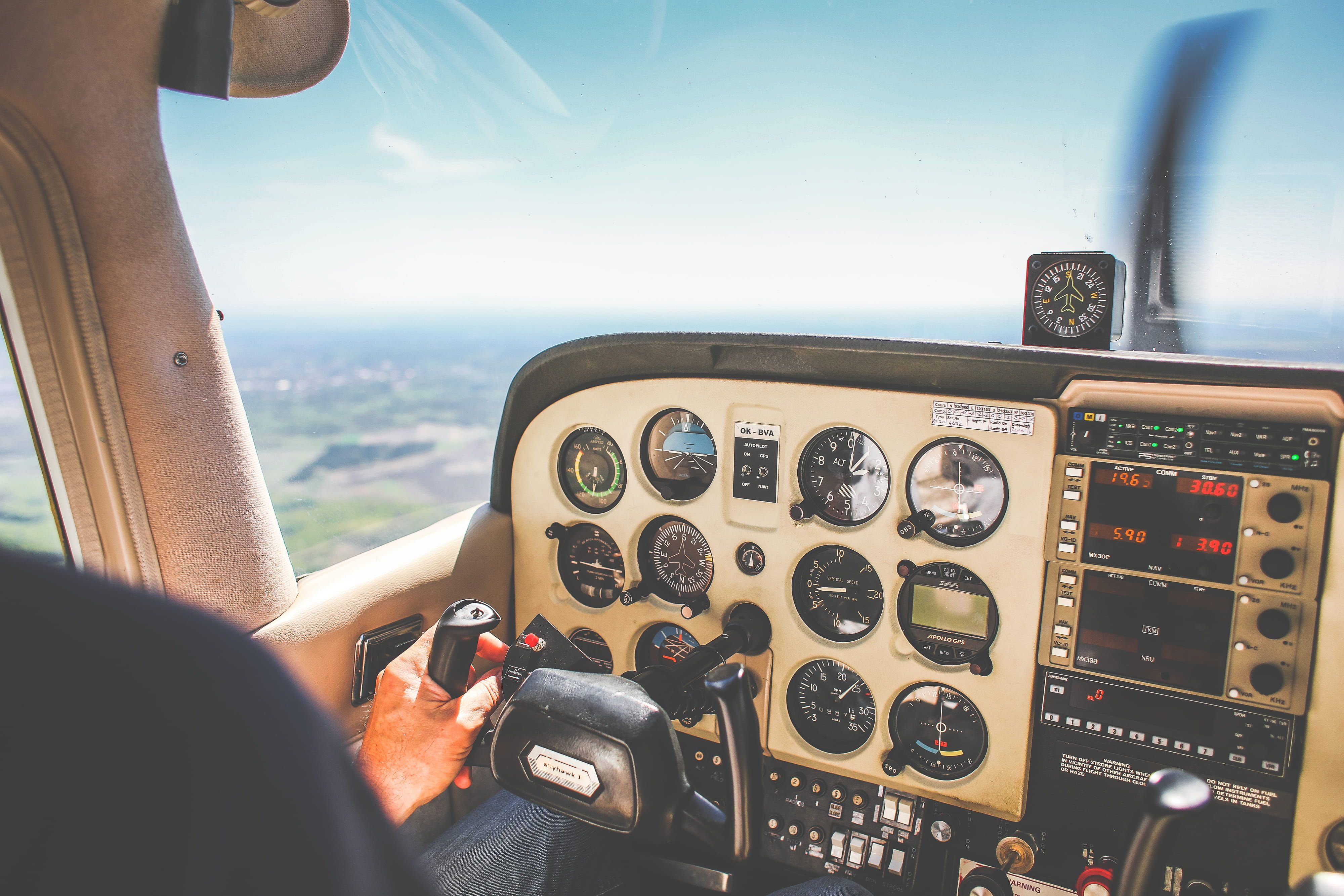 4000x2667 Royalty Free Photo: Plane Dashboard