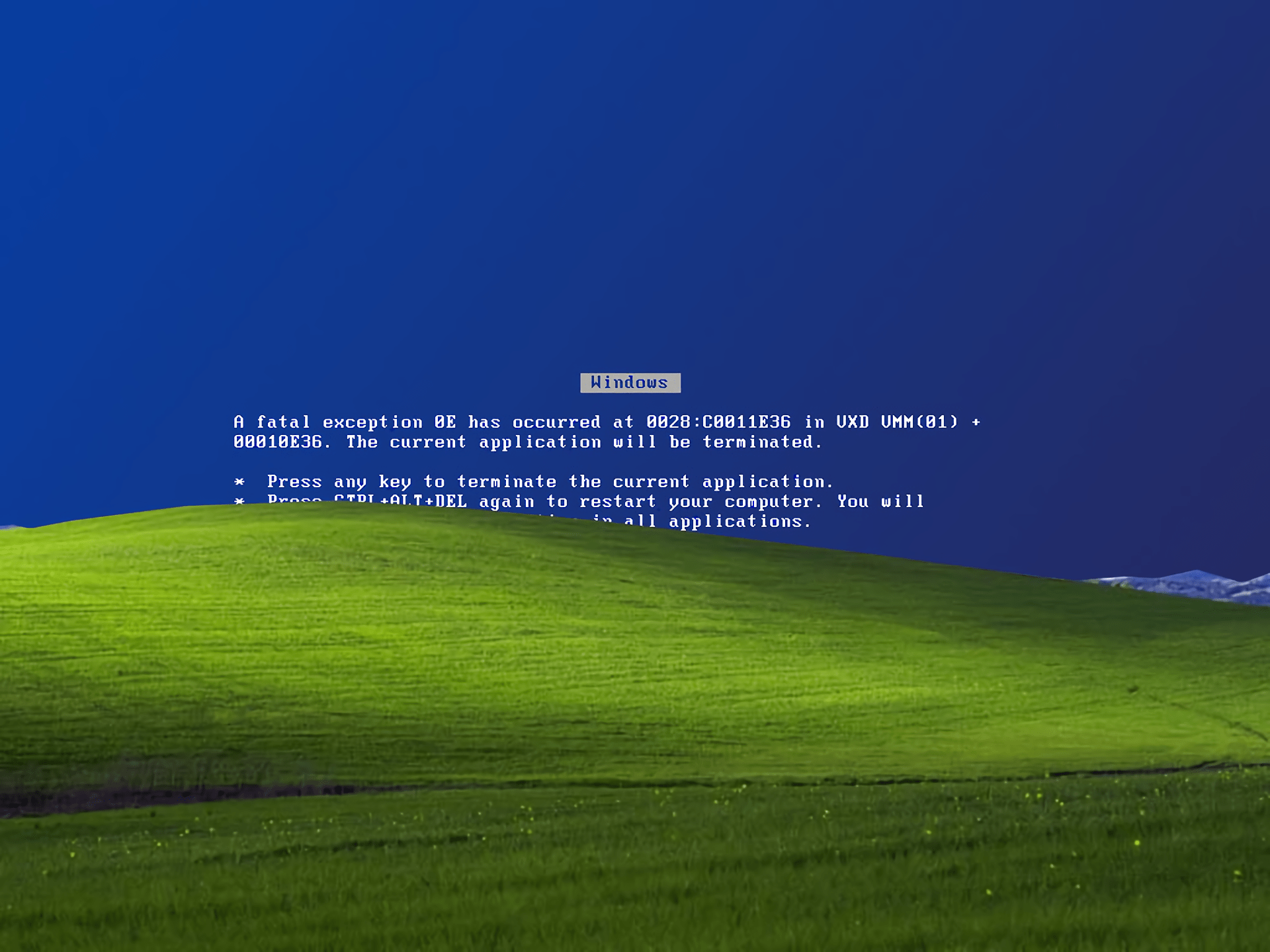 1920x1440 Windows Error HD Wallpaper: A Glimpse into Technology's Glitchesx1440