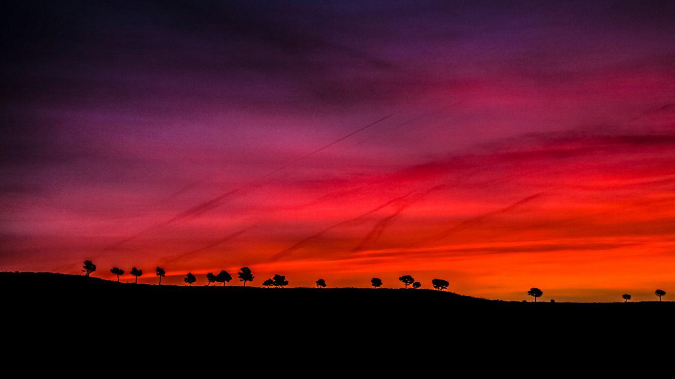 1366x768 Early Morning Dark Red Scenery 4k 1366x768 Resolution HD