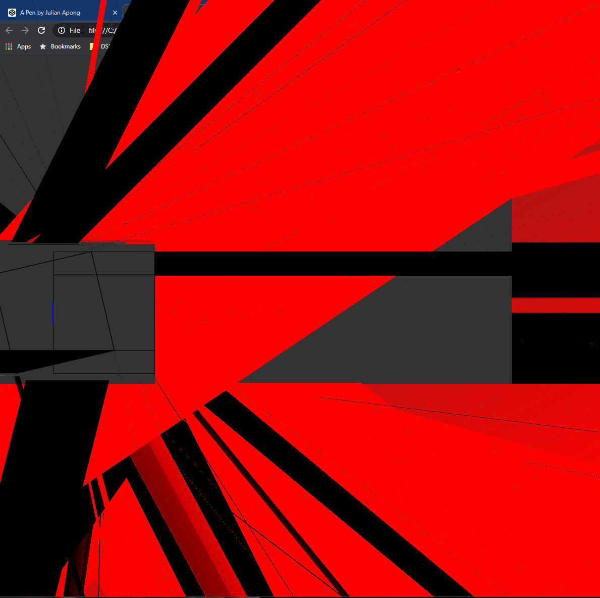 1189x1184 html 3D transform intersection glitch in Chrome / Windows