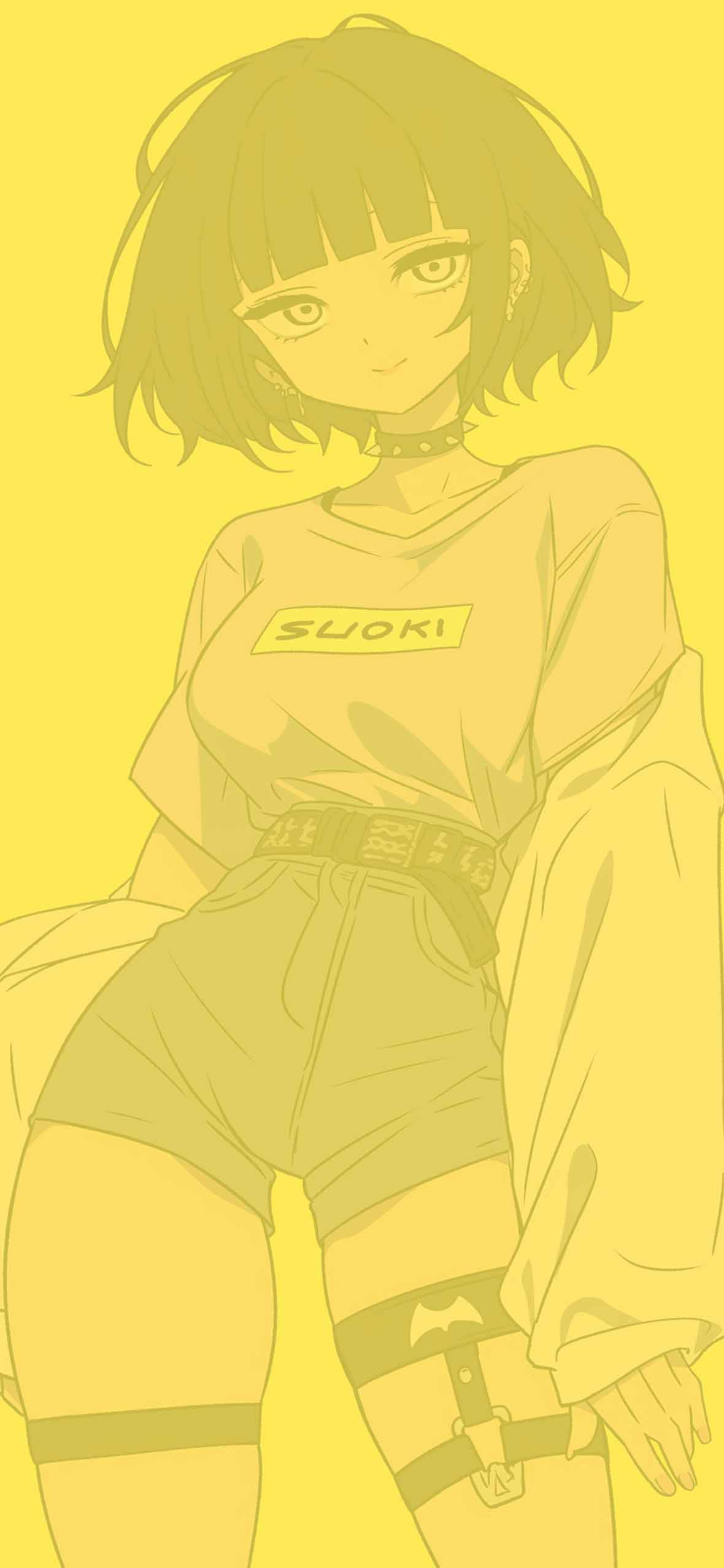 1180x2554 Chic Modern Baddie Girl Cartoon Wallpaper
