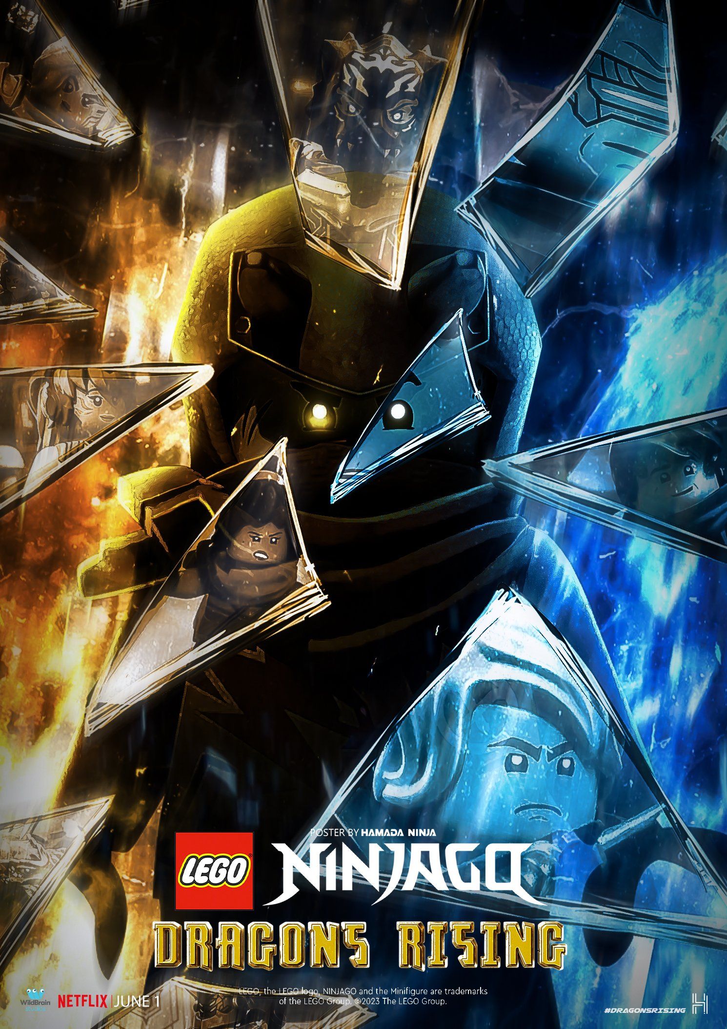 1490x2107 Ninjago: Dragons Rising Wallpaper
