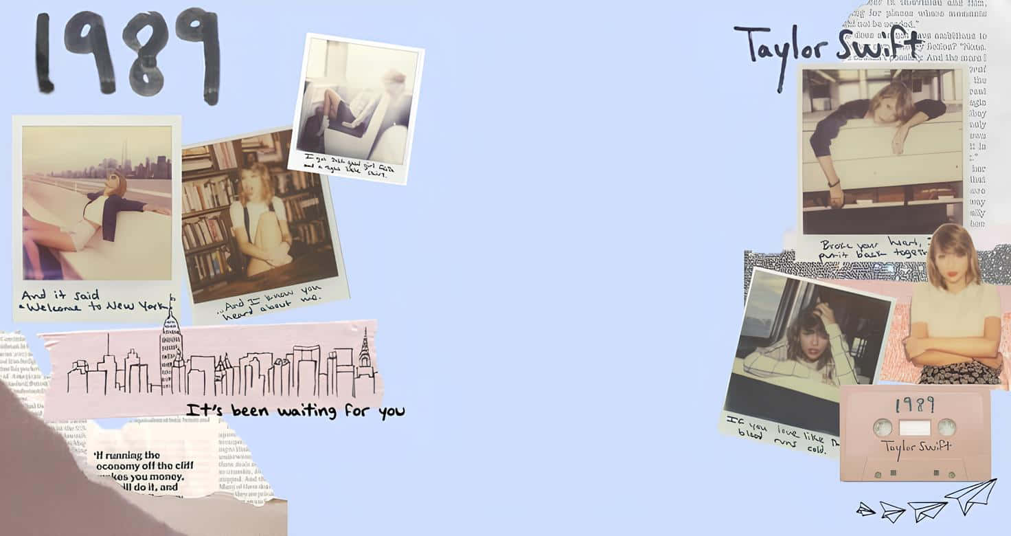 1472x780 Download 1989 Taylor Swift Album Collage Wallpaper