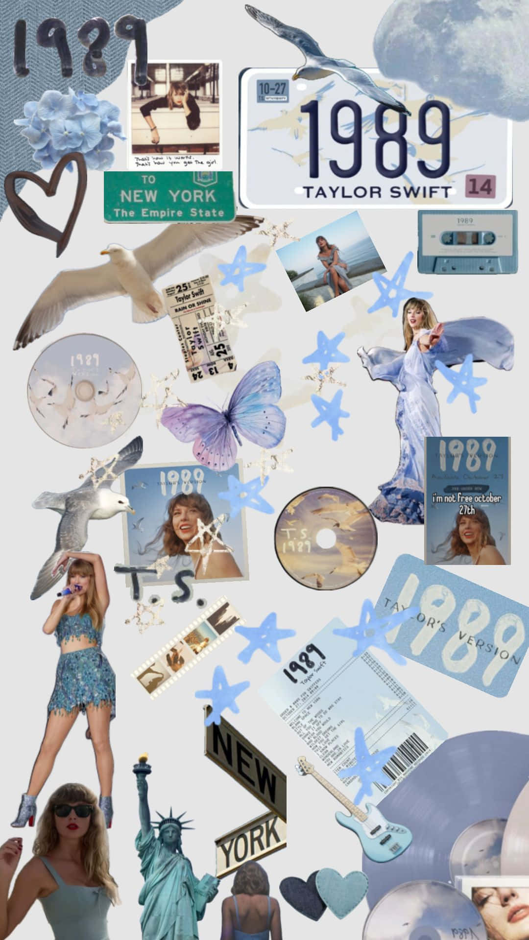 1080x1920 Download 1989 Collage Taylor Swift Inspired Wallpaper