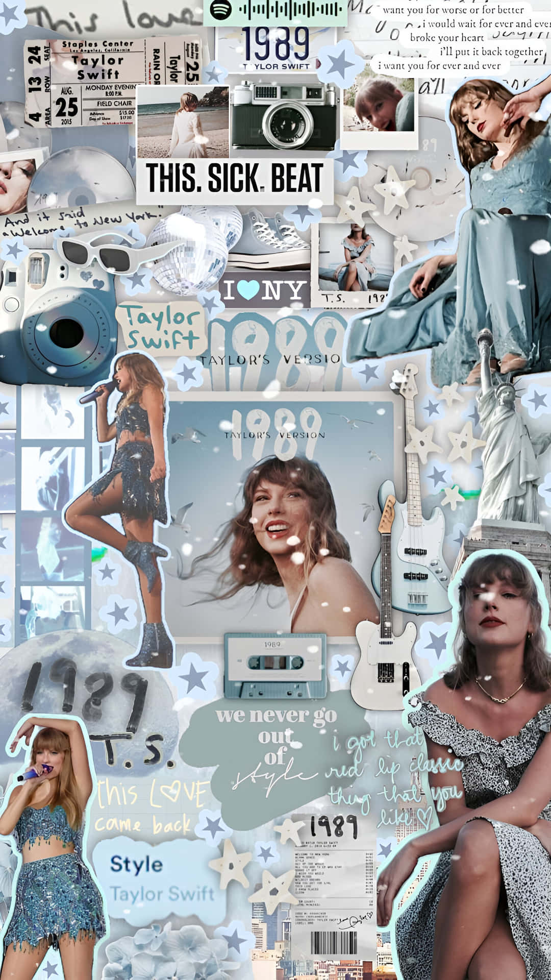 1080x1920 Download Taylor Swift1989 Collage Wallpaper