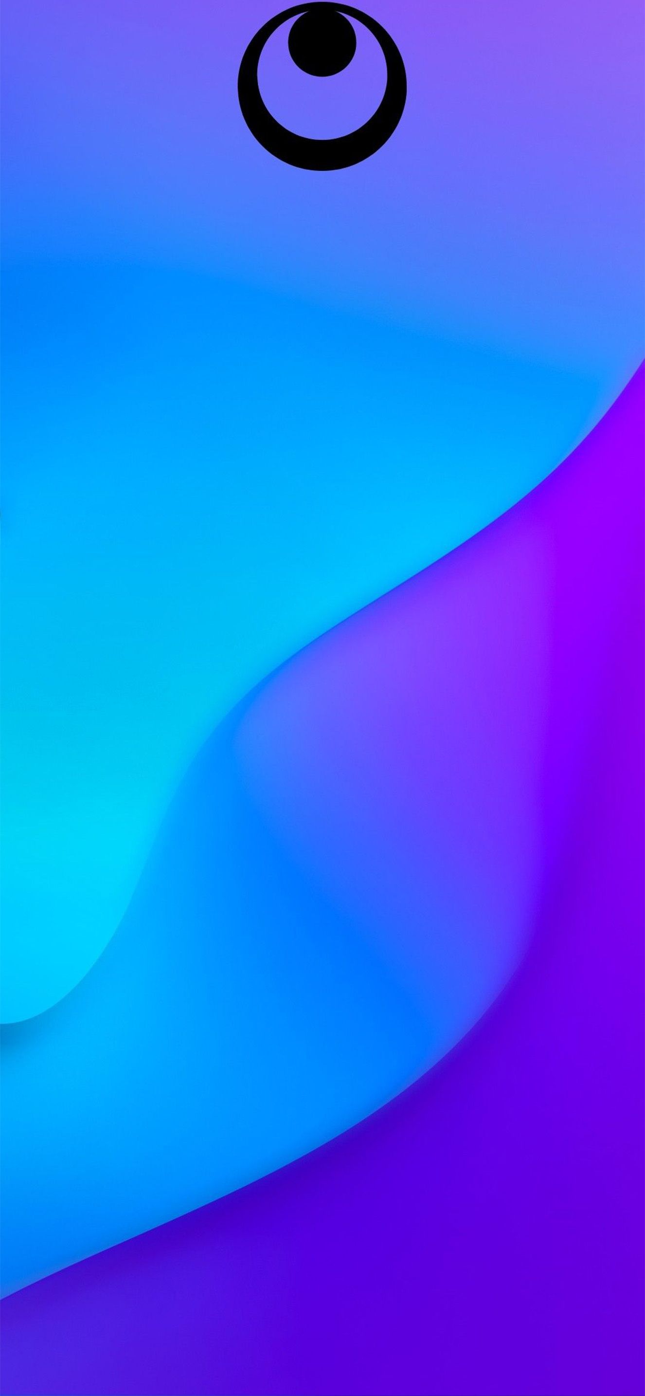 1326x2868 Colorful Blue Purple Gradient Dot Notch Wallpaper