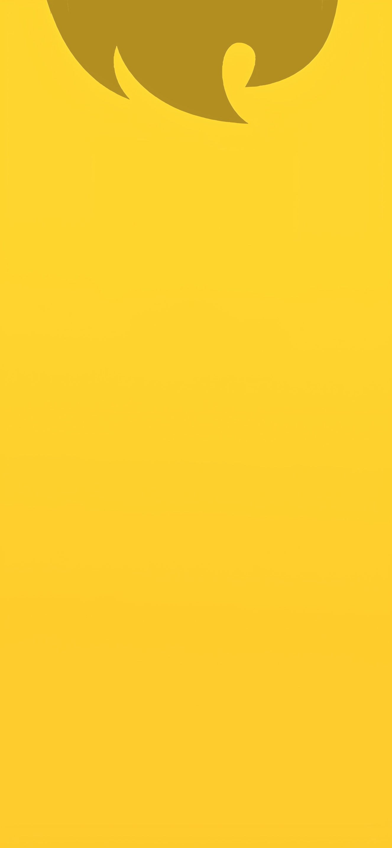 1326x2868 Yellow Notch Hider Minimal Wallpaper Wallpaper iPhone