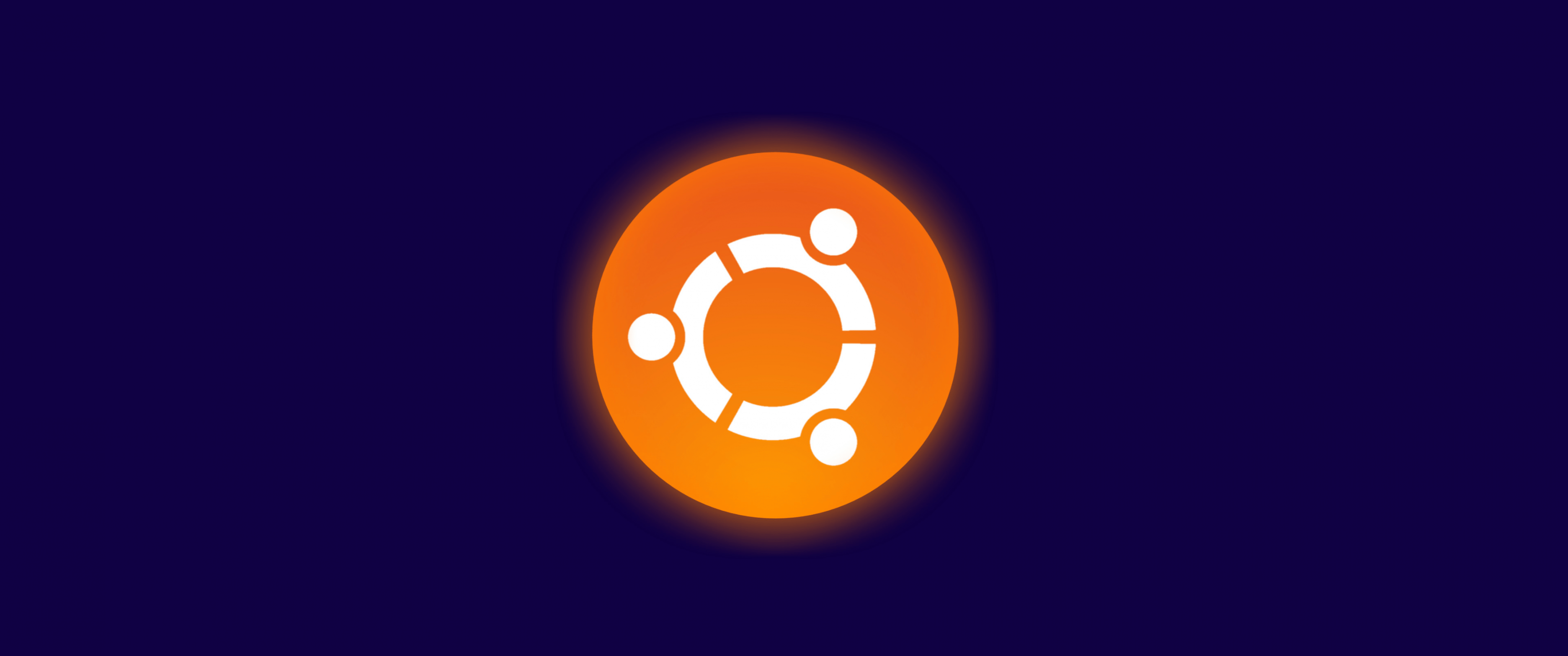 3440x1440 ubuntu Logo Wallpaper 4K, Dark background, Dark blue