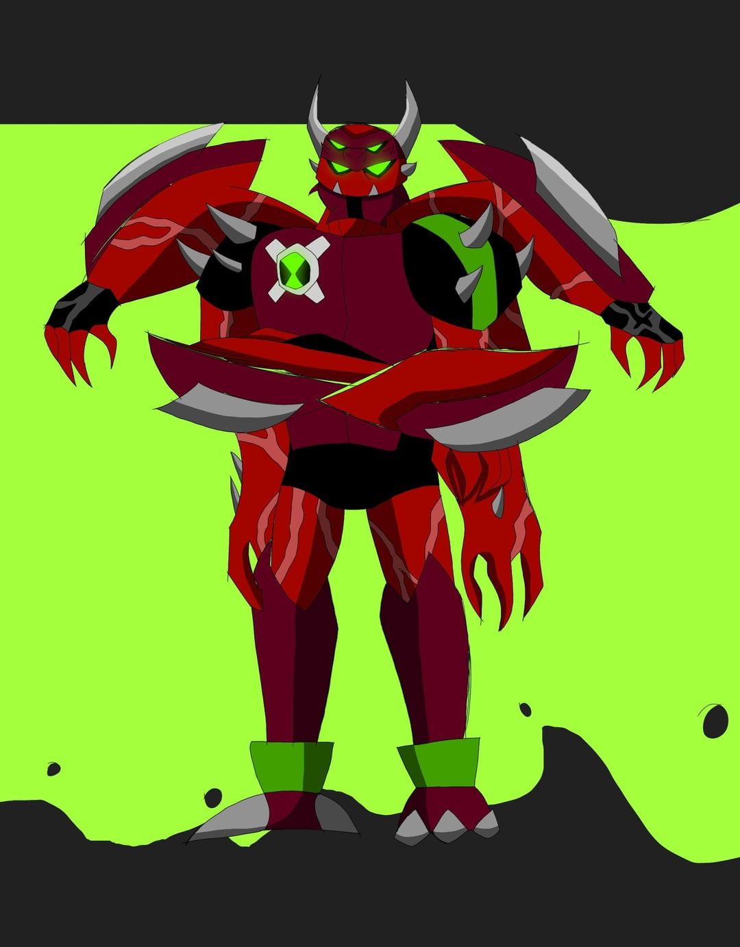 1080x1383 Ben 10 Fanmade Ultimate Alien : Ultimate Fourarms