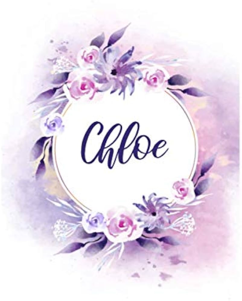 802x1000 Chloe: Lined Writing Notebook Journal with Personalized Name, 120 Pages, 6''x9'', Pink, Port Gore, Hopbush Flowers, Best Christmas and Birthday Gift, For Girls, Women, School Teacher, mom, wife, aunt. : Journals, Simply