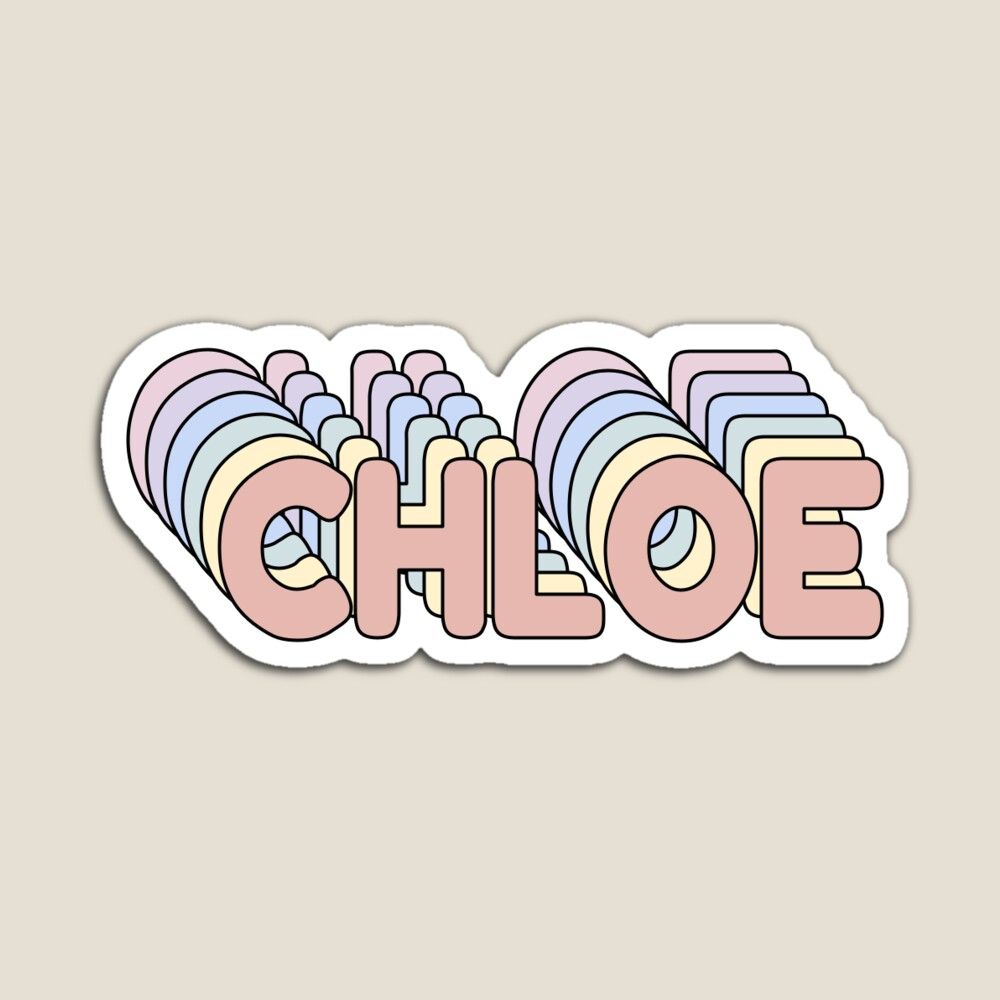 1000x1000 Chloe Name Art Board Print