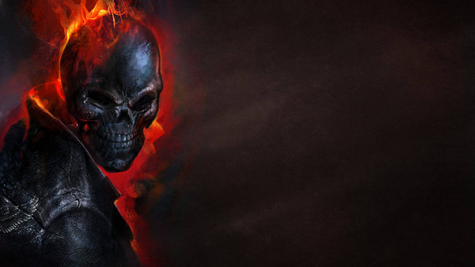 1920x1080 Download Scary Black Devil HD Skull Wallpaper