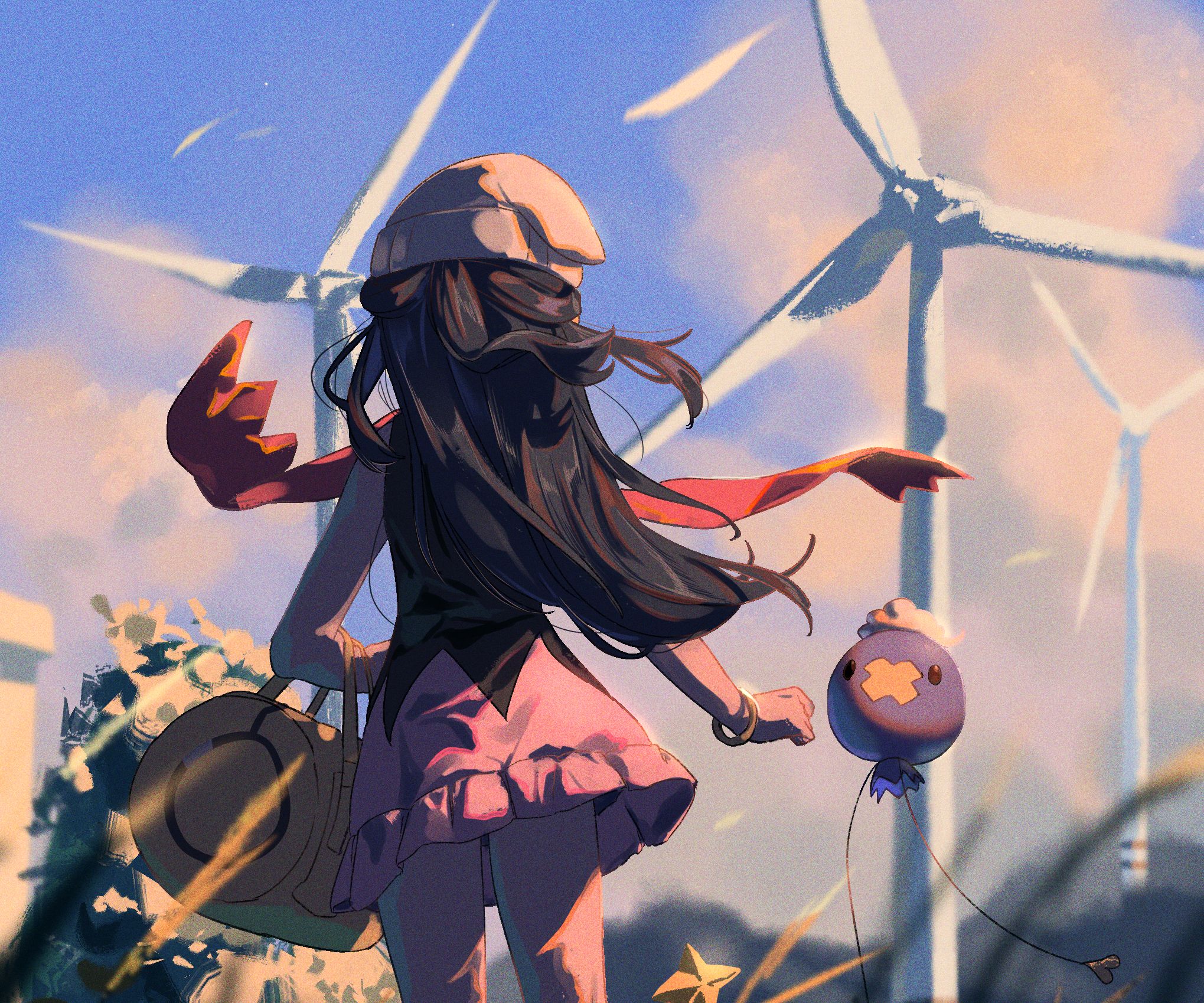 2039x1699 Download Dawn (Pokémon) Drifloon (Pokémon) Anime Pokemon HD Wallpaperx1699