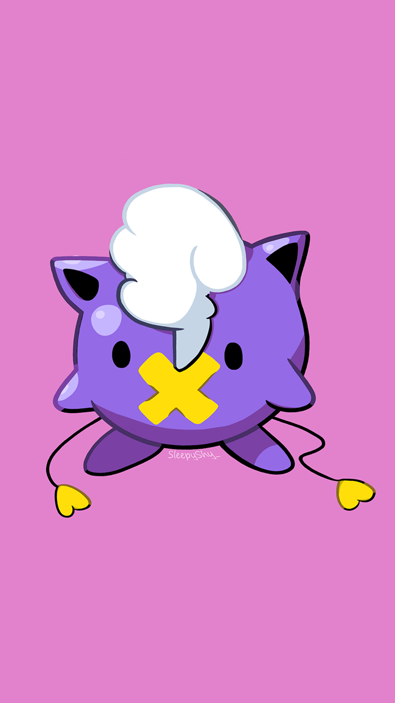 780x1387 Pokefusion Drifpuff Phone Wallpaper's Ko Fi Shop
