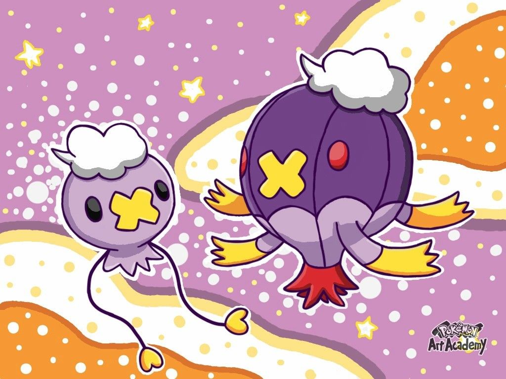 1024x768 Digital art Drifloon and Drifblim