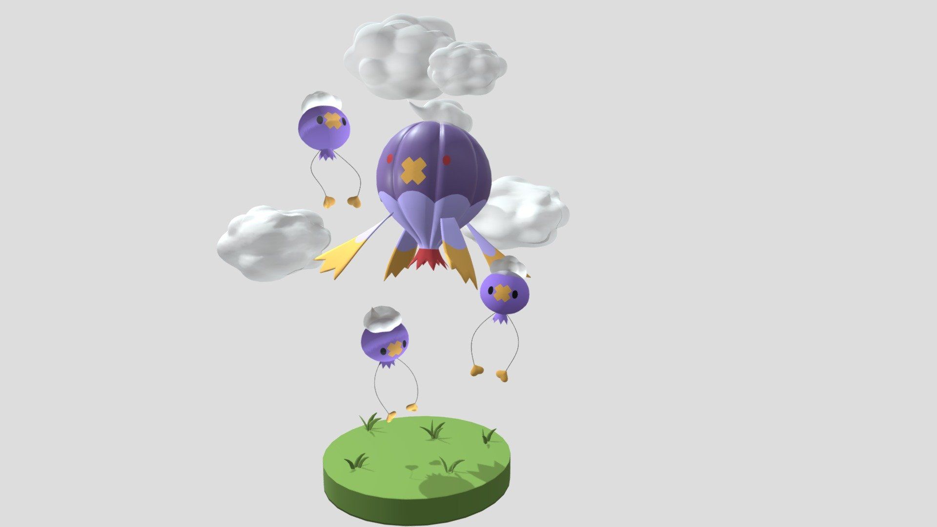 1920x1080 Drifloon Family Free 3D model by Nemi_Selvik [8f63c5b]