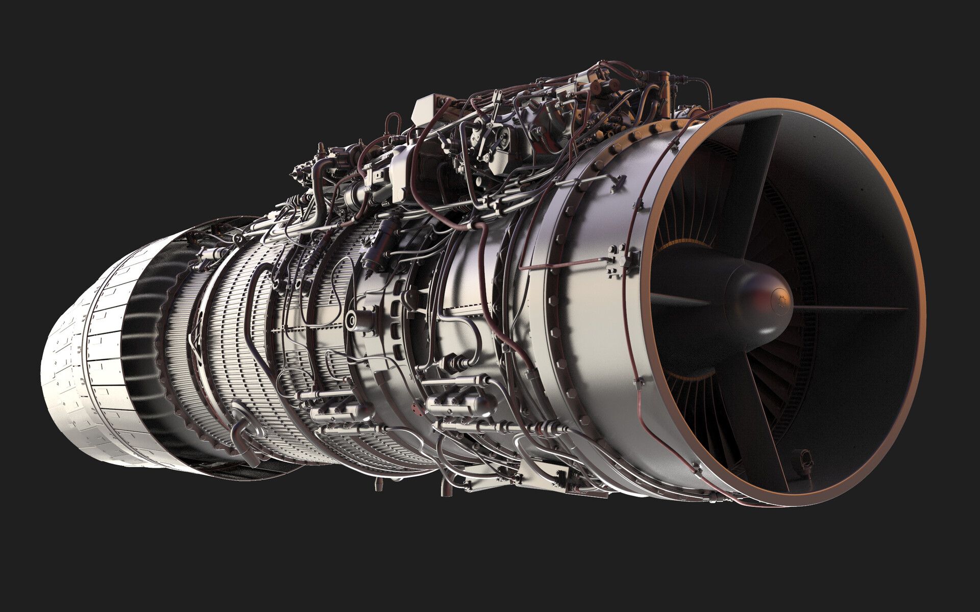 1920x1200 Turbofan Engine RD 33