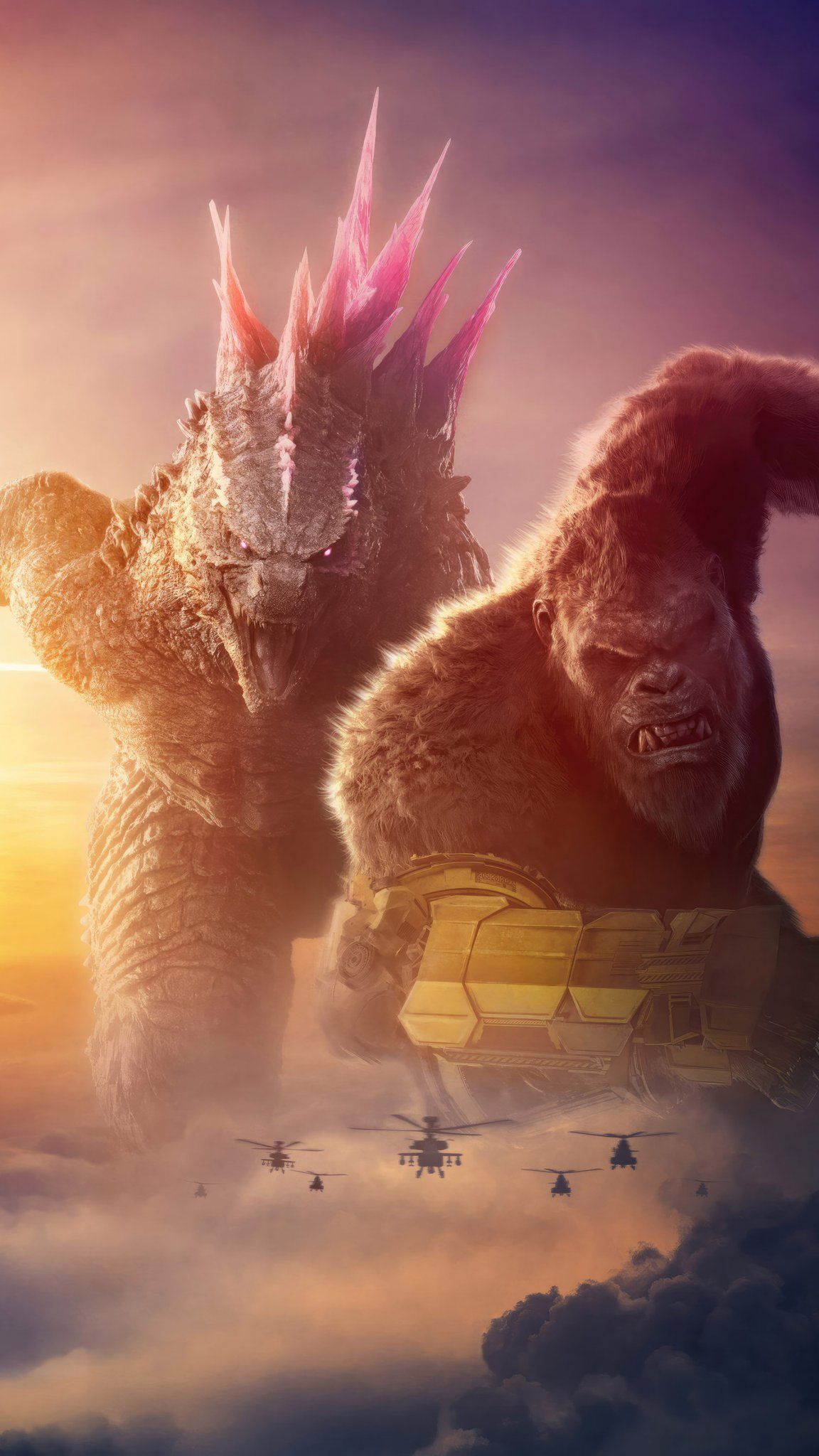 1152x2048 Godzilla x Kong phone wallpaper (Godzilla x Kong: The New Empire (2024) Image)