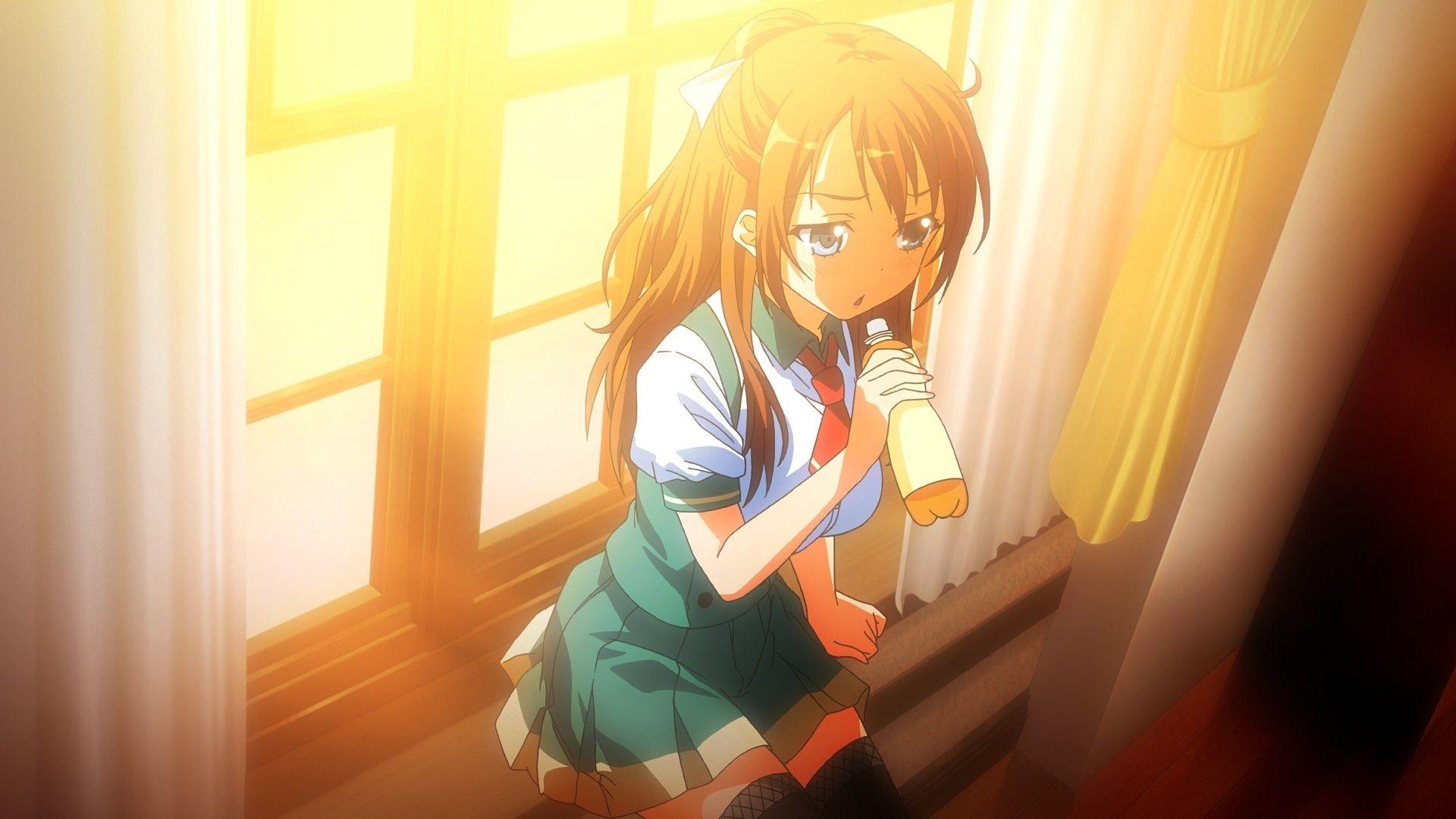1920x1080 Download Anime HD Wallpaper Background Image girl young schoolgirl