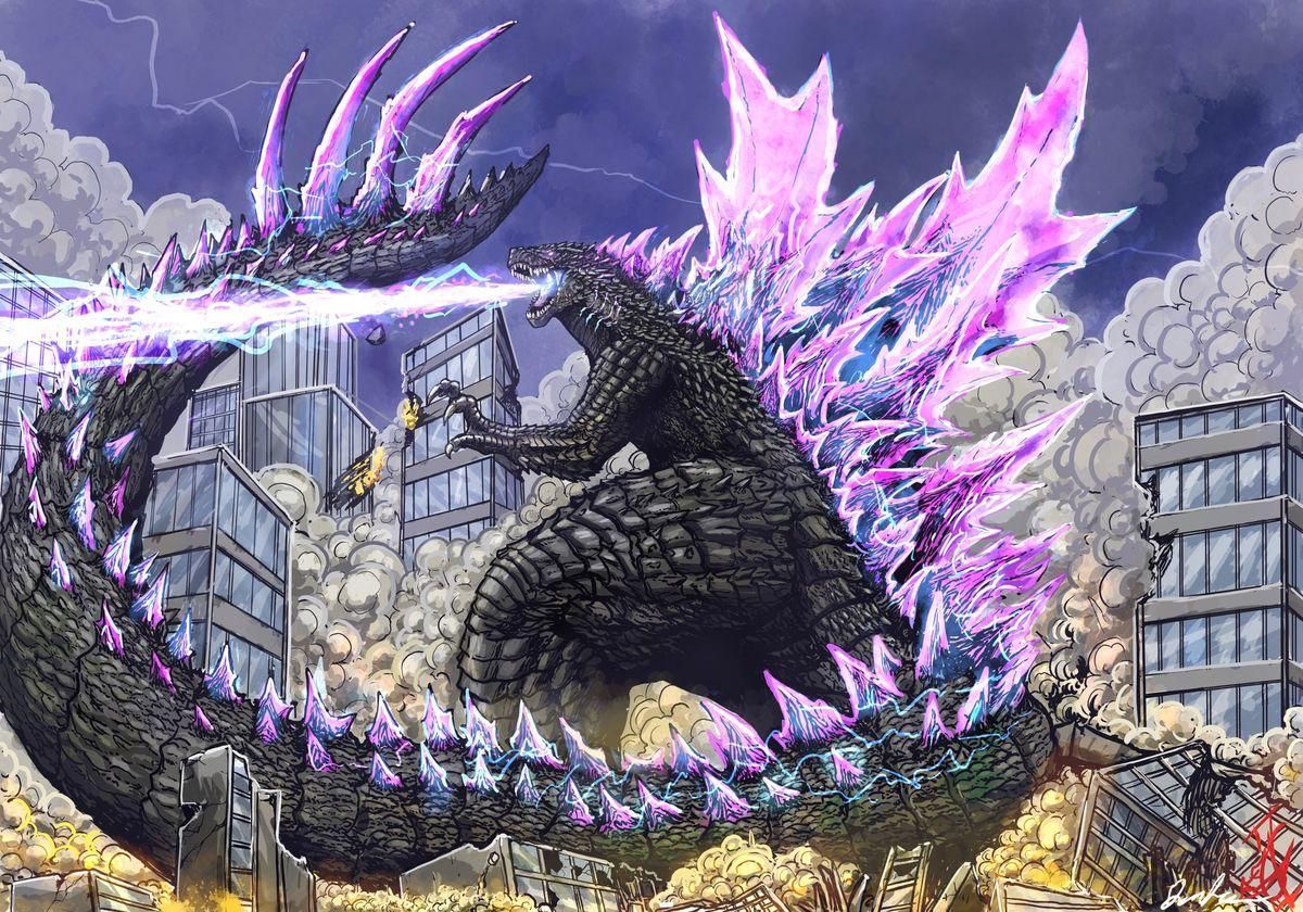 1200x840 Really cool Godzilla Evolved fanart. I wouldn't mind any Godzilla looking like this tbh