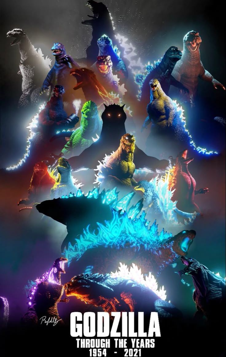 736x1161 Godzilla evolved 2024 wallpaper