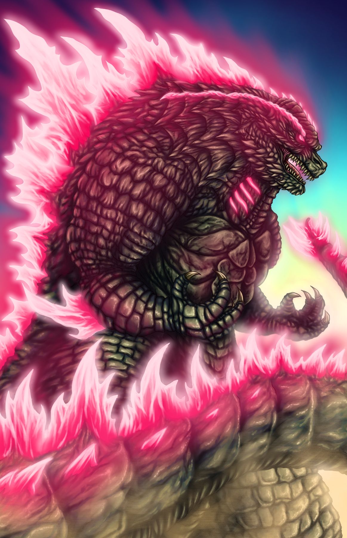 1163x1800 EVOLVED GODZILLA X KONG by JoJoFlynn on Newgrounds