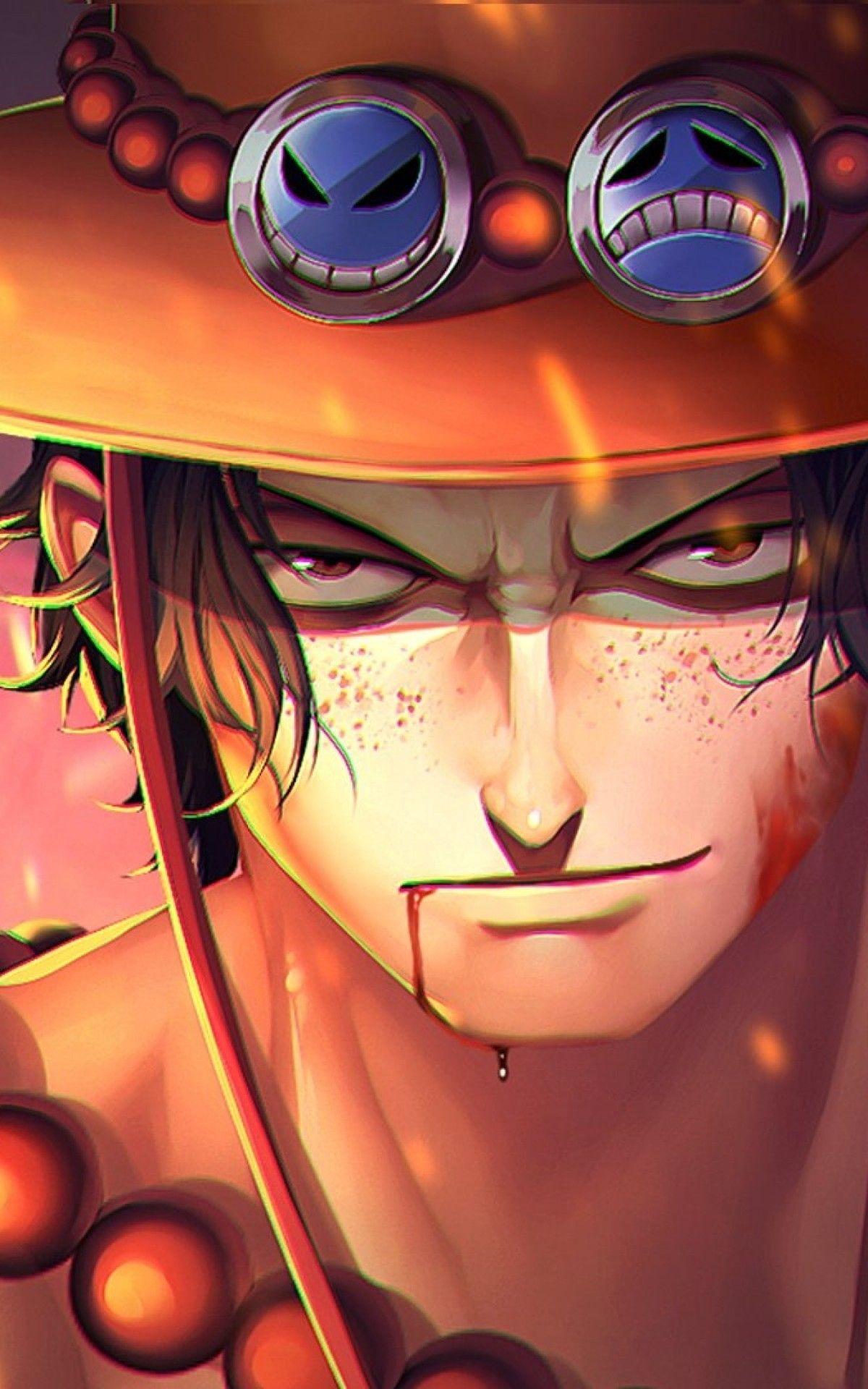 1200x1920 Ace, Hat, Raining, One Piece One Piece Portrait