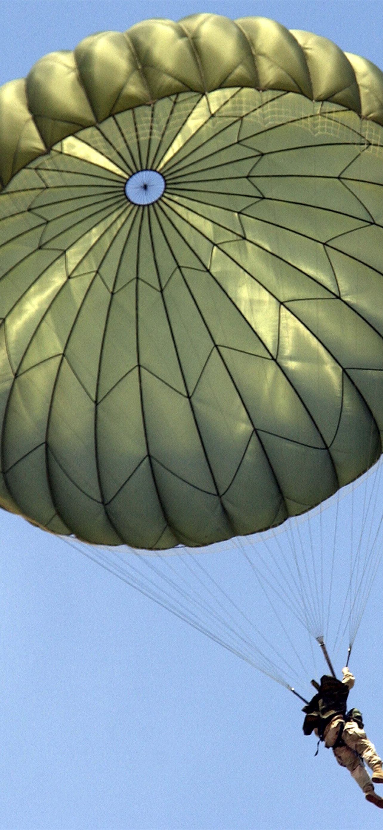 1284x2778 parachuting iPhone Wallpaper Free Download